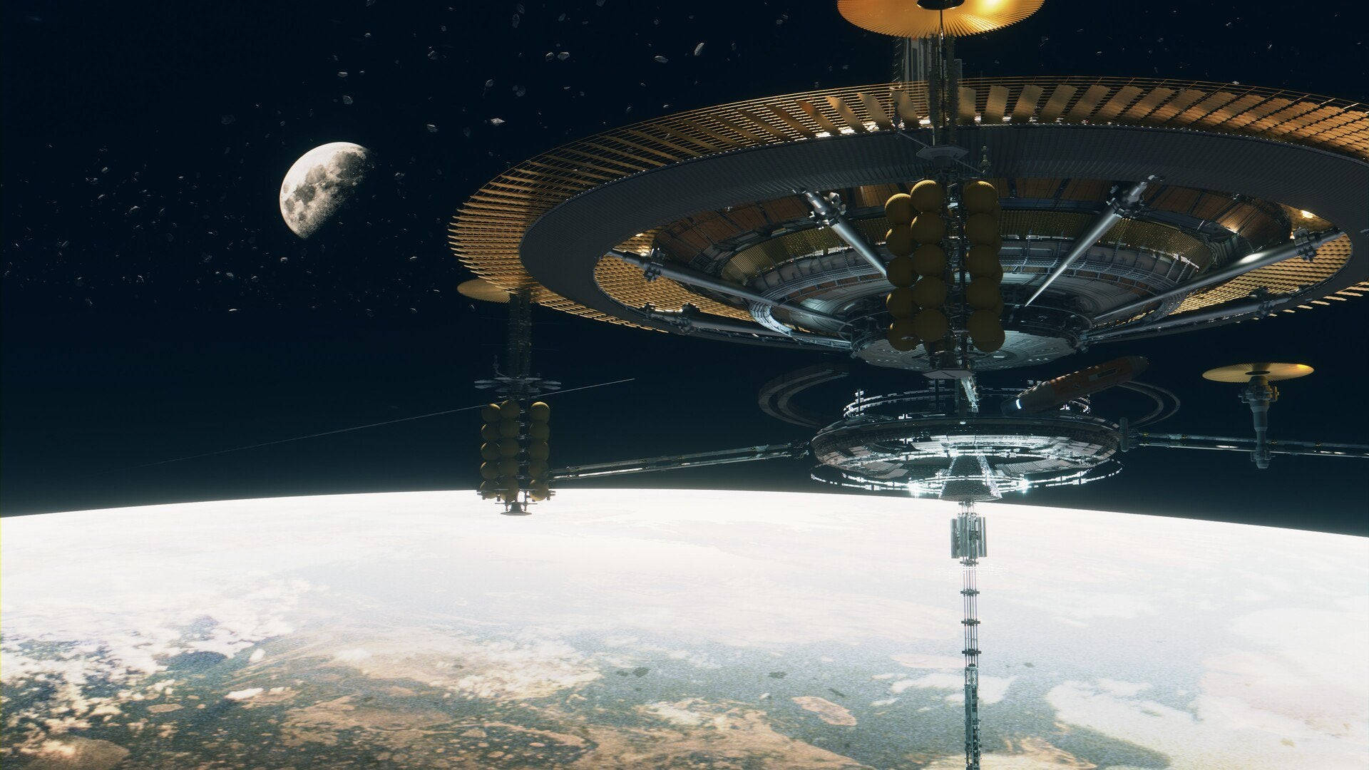 1920x1080 Download Cool Space Station Wallpaper