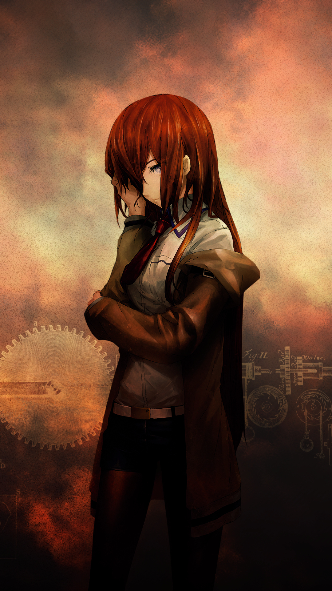 1080x1920 Steins Gate Phone Wallpapers Top Free Steins Gate Phone Backgrounds
