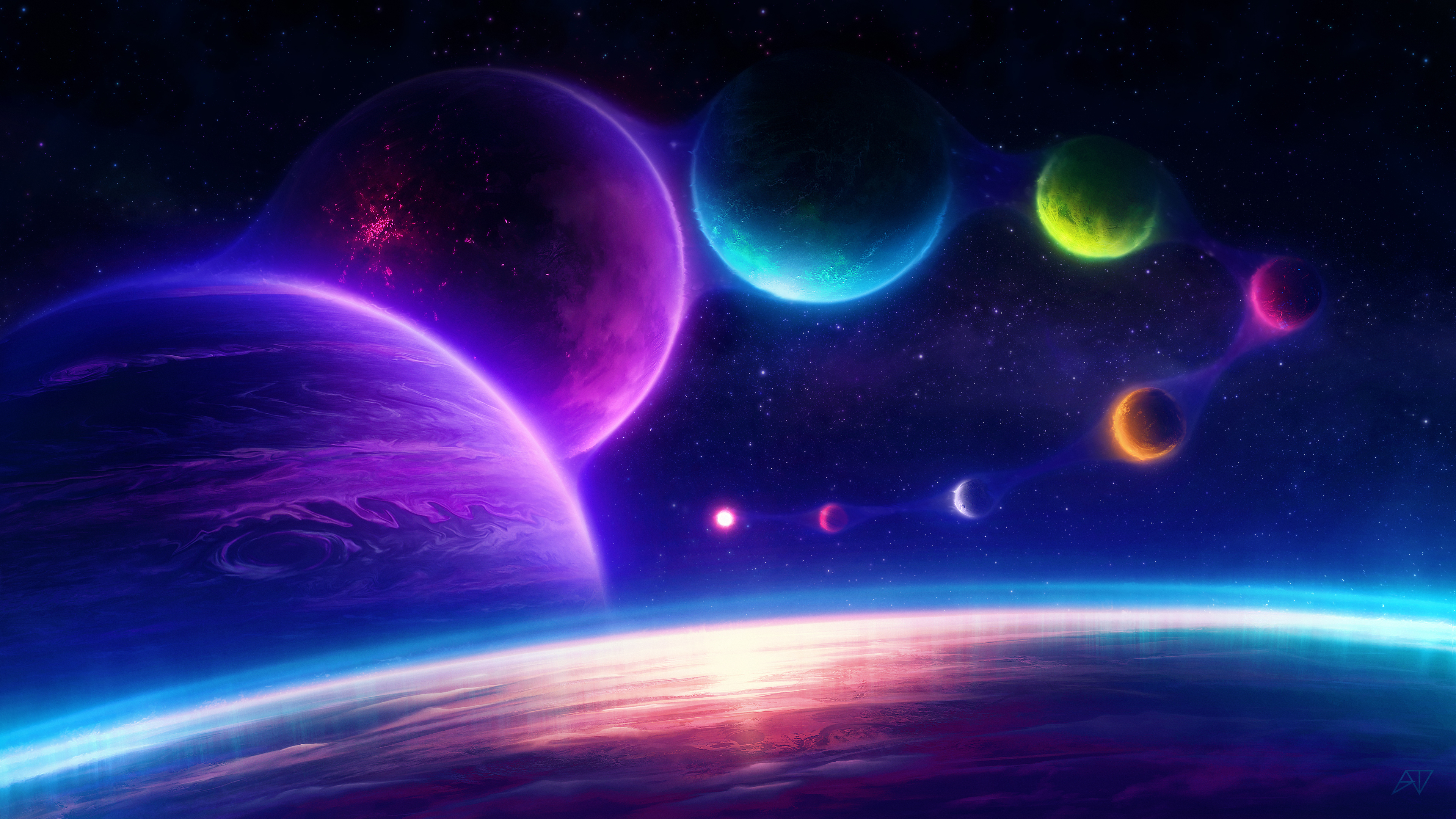 3840x2160 1680x1050 Colorful Planets Chill Scifi Pink 4k 1680x1050 Resolution HD 4k Wallpapers, Images, Backgrounds, Photos and Pictures