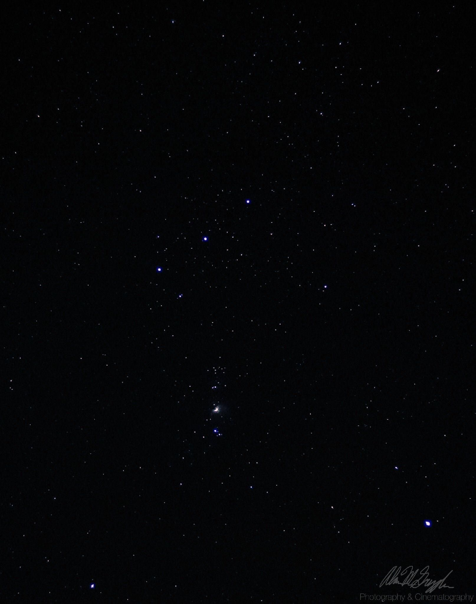 1614x2048 I got this shot of Orions Belt last October. [904x1147](1920x1280)[OC] | Orion's belt, Orion, Night sky tattoos