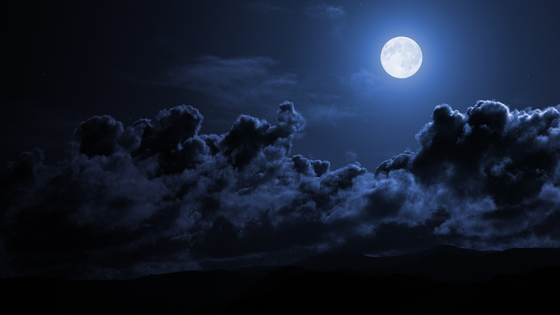 1920x1080 night, Moon, Sky Wallpapers HD / Desktop and Mobile Backgrounds