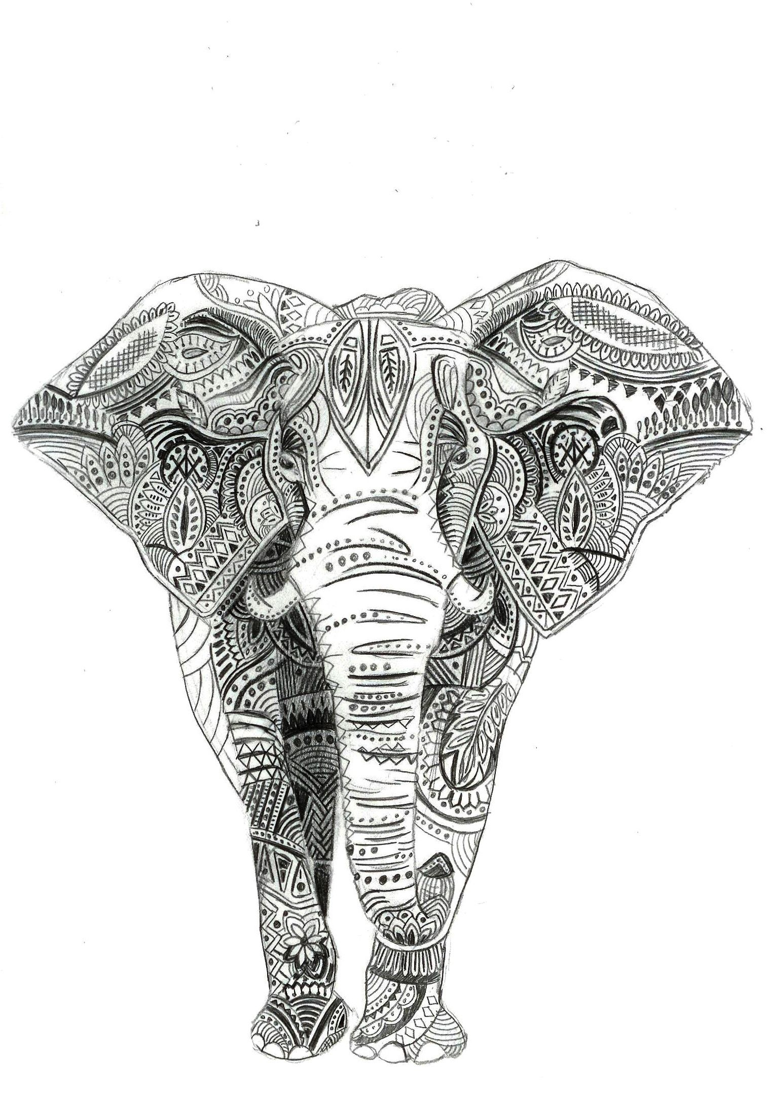 1519x2157 indian elephant tattoo | Indian elephant tattoo, Tribal elephant drawing, Elephant tattoos