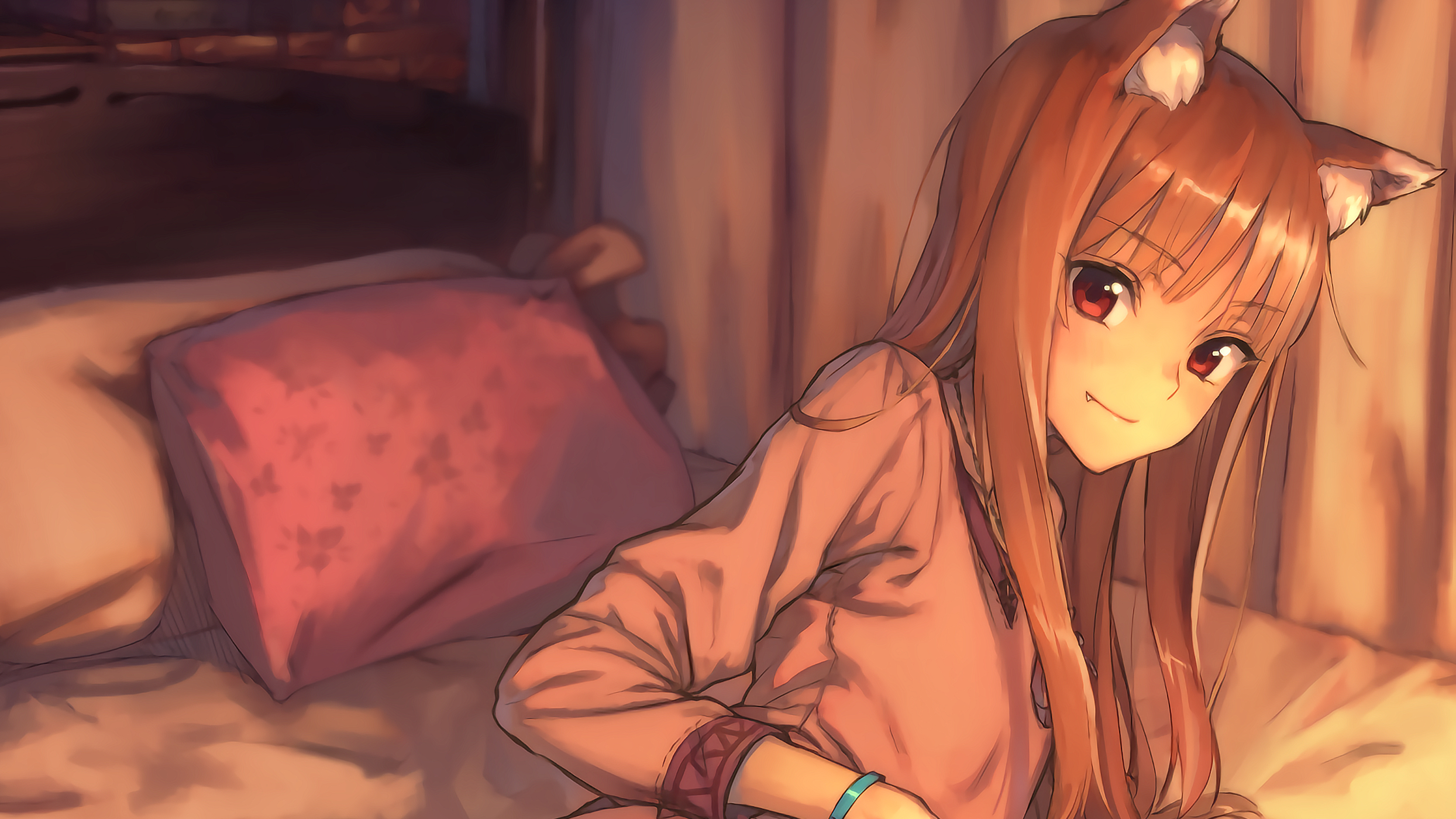 2489x1400 Spice and Wolf HD Wallpaper