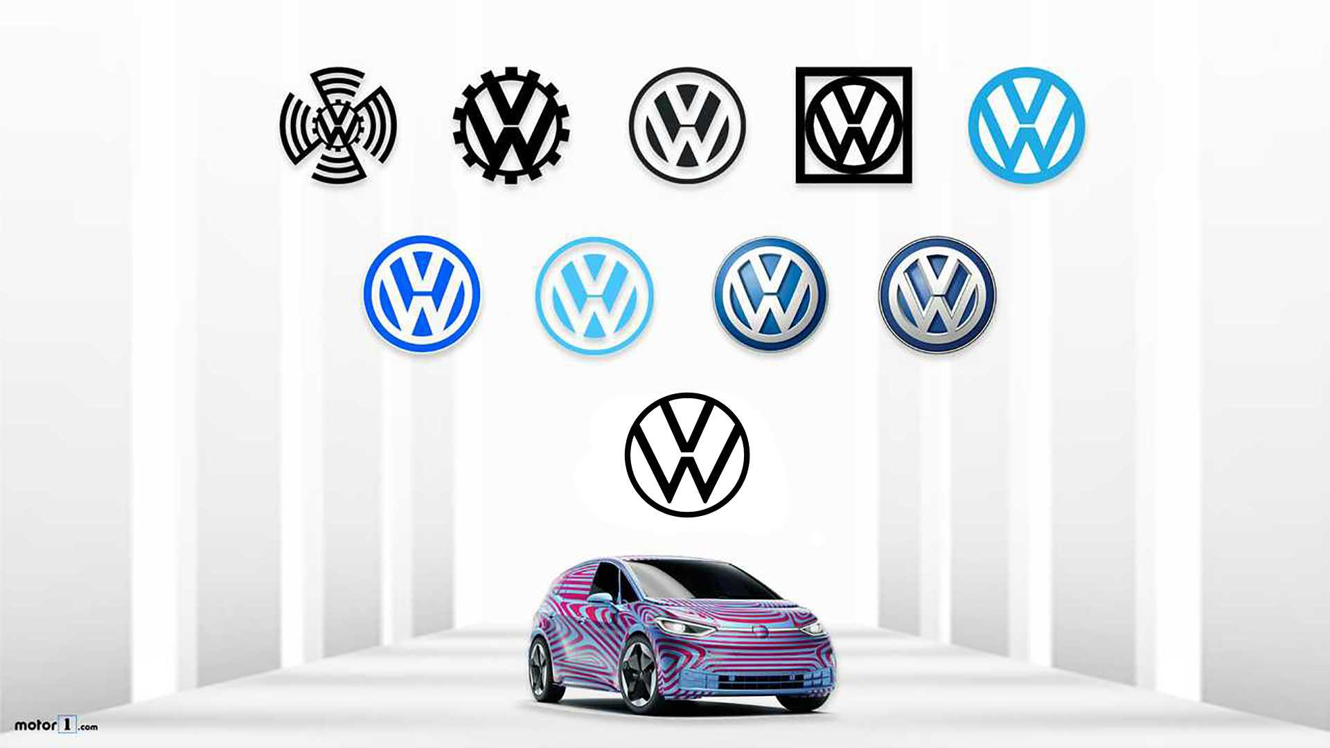 1920x1080 The History Of The VW Logo From 1937 To Today