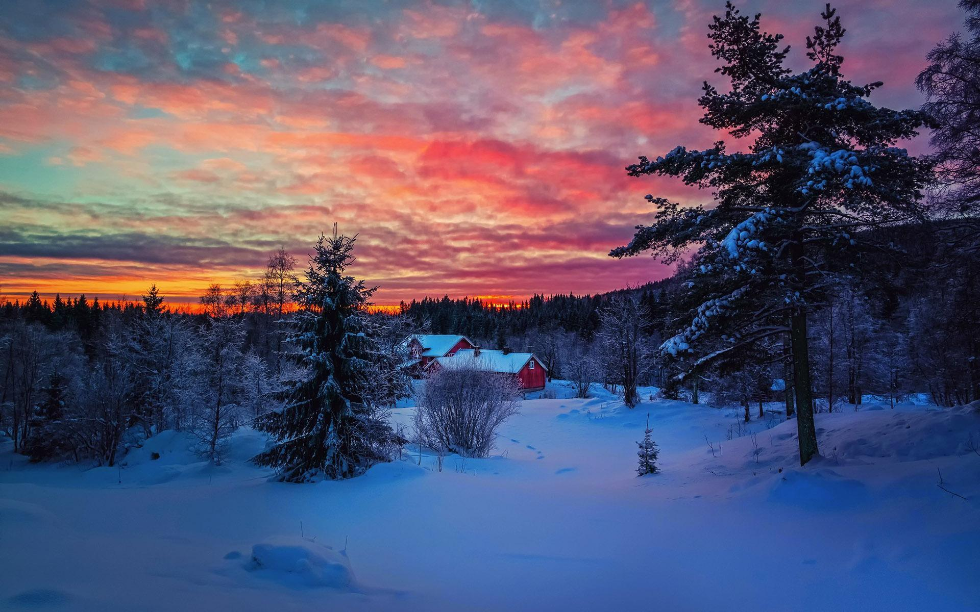 1920x1200 Snow Sunset Wallpapers Top Free Snow Sunset Backgrounds
