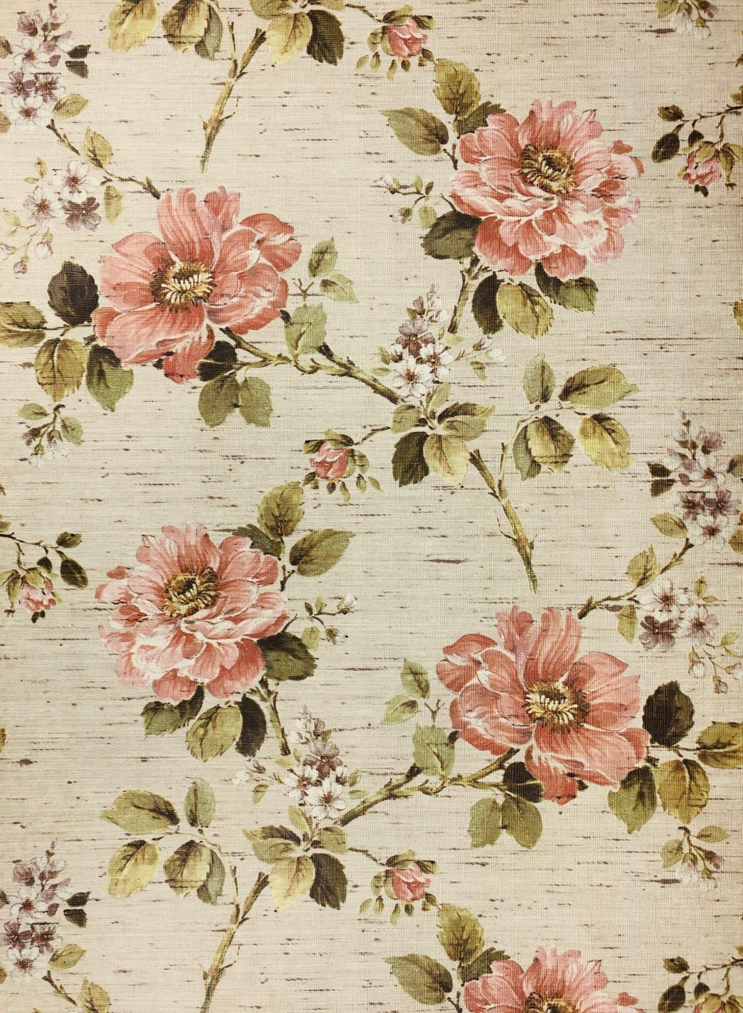 1503x2048 Vintage Floral Wallpapers