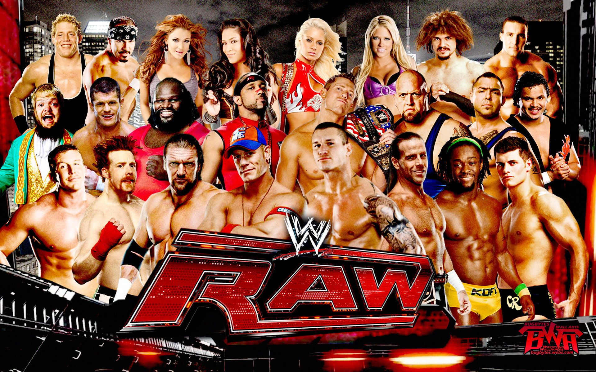 1920x1200 WWE Wallpaper: WWE Raw | Wwe survivor series, Raw wwe, Wwe