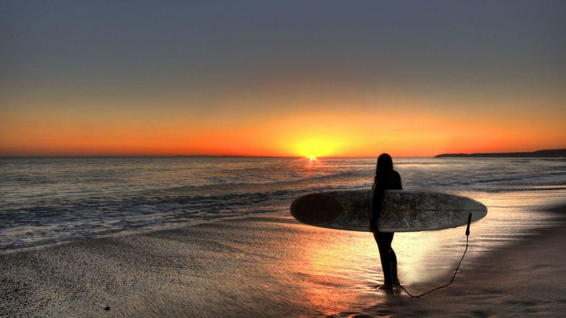 1920x1080 Sunset Beach Surfing Wallpapers Top Free Sunset Beach Surfing Backgrounds