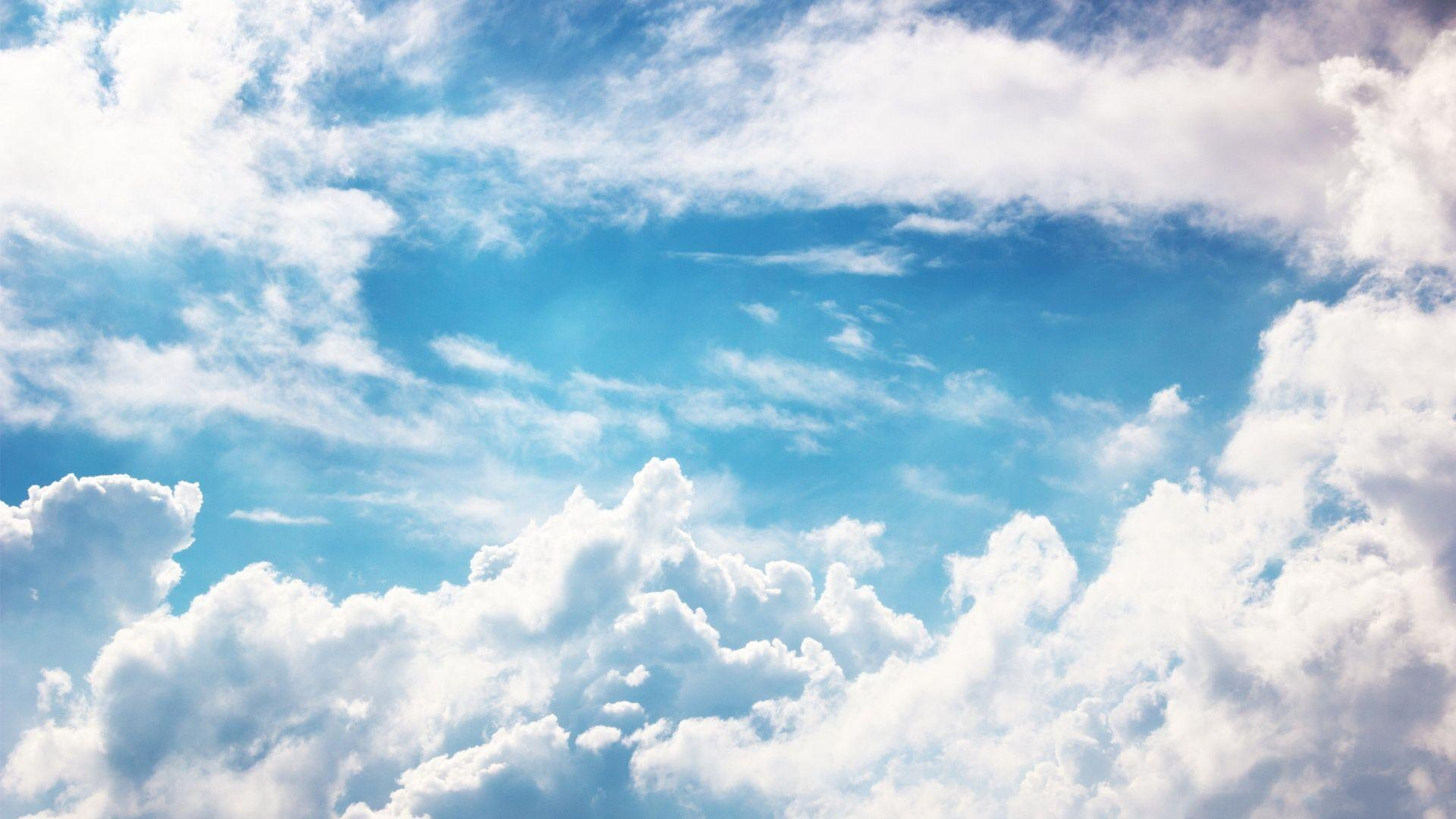 1920x1080 Blue Sky With Clouds Wallpapers