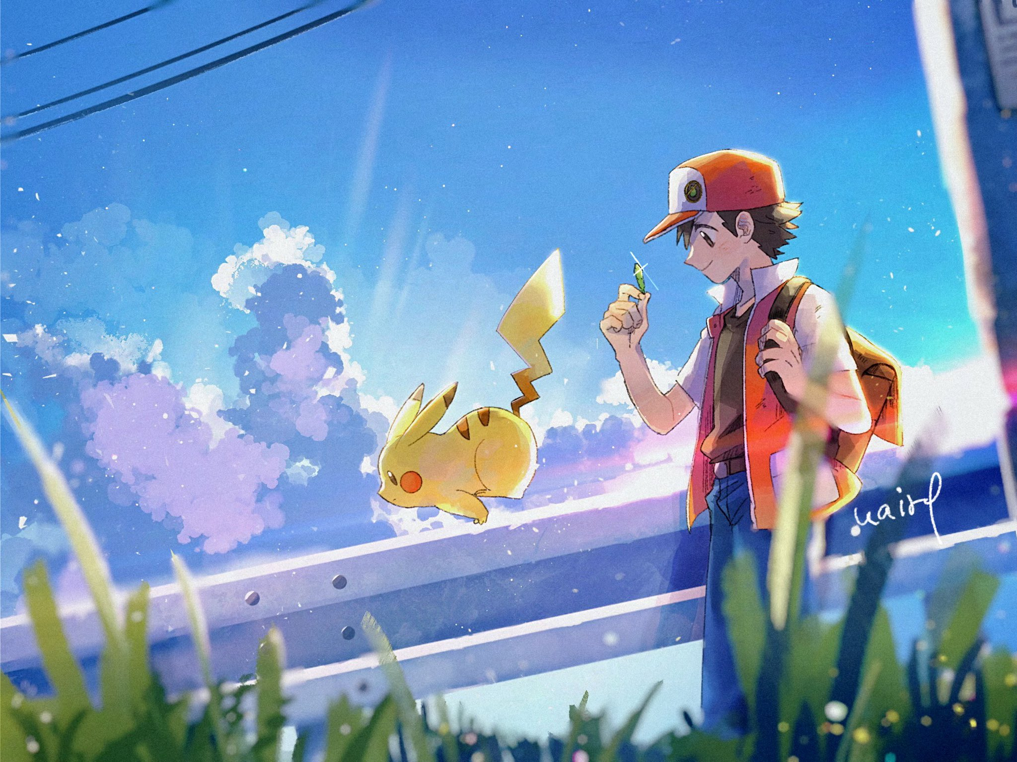 2048x1536 Red Pokemon Pikachu Cap Wallpaper Resolution: ID:1252789