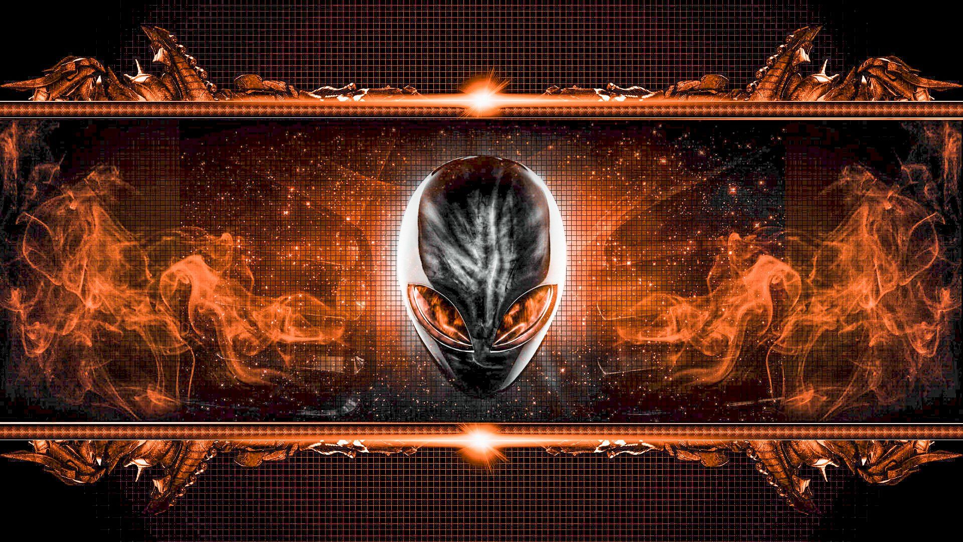 1920x1080 Orange Alienware Wallpapers Top Free Orange Alienware Backgrounds