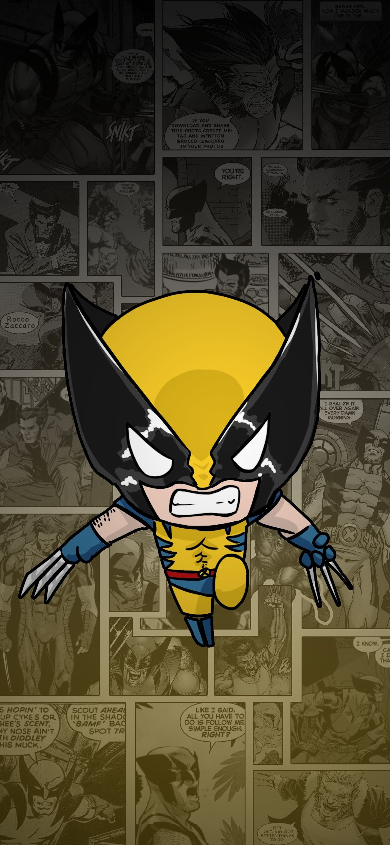 1301x2820 Wolverine | Batman wallpaper, Marvel wolverine, Fondo de pantalla de dibujos animados