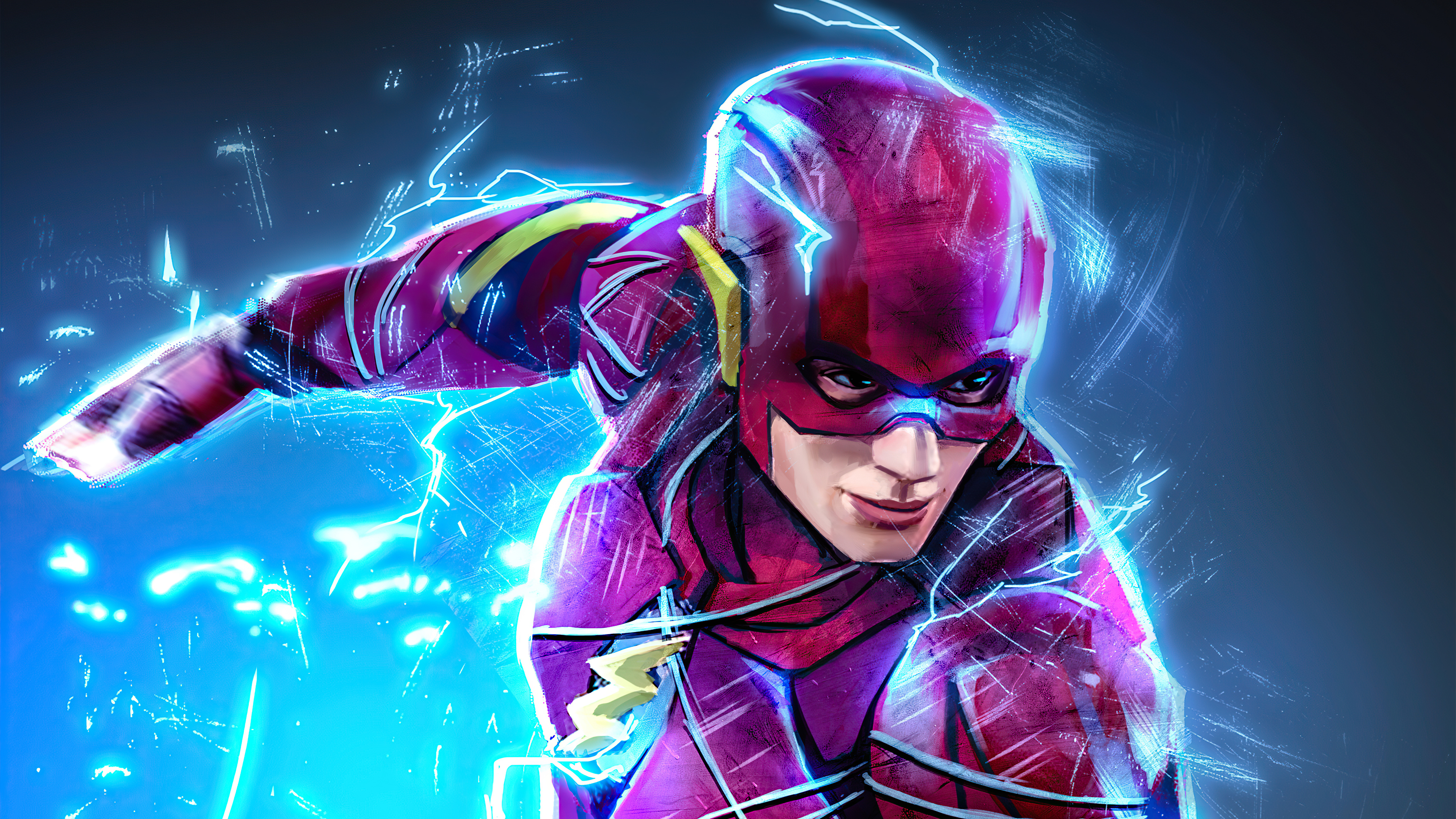 3840x2160 The Flash Fanart 4k, HD Superheroes, 4k Wallpapers, Images, Backgrounds, Photos and Pictures