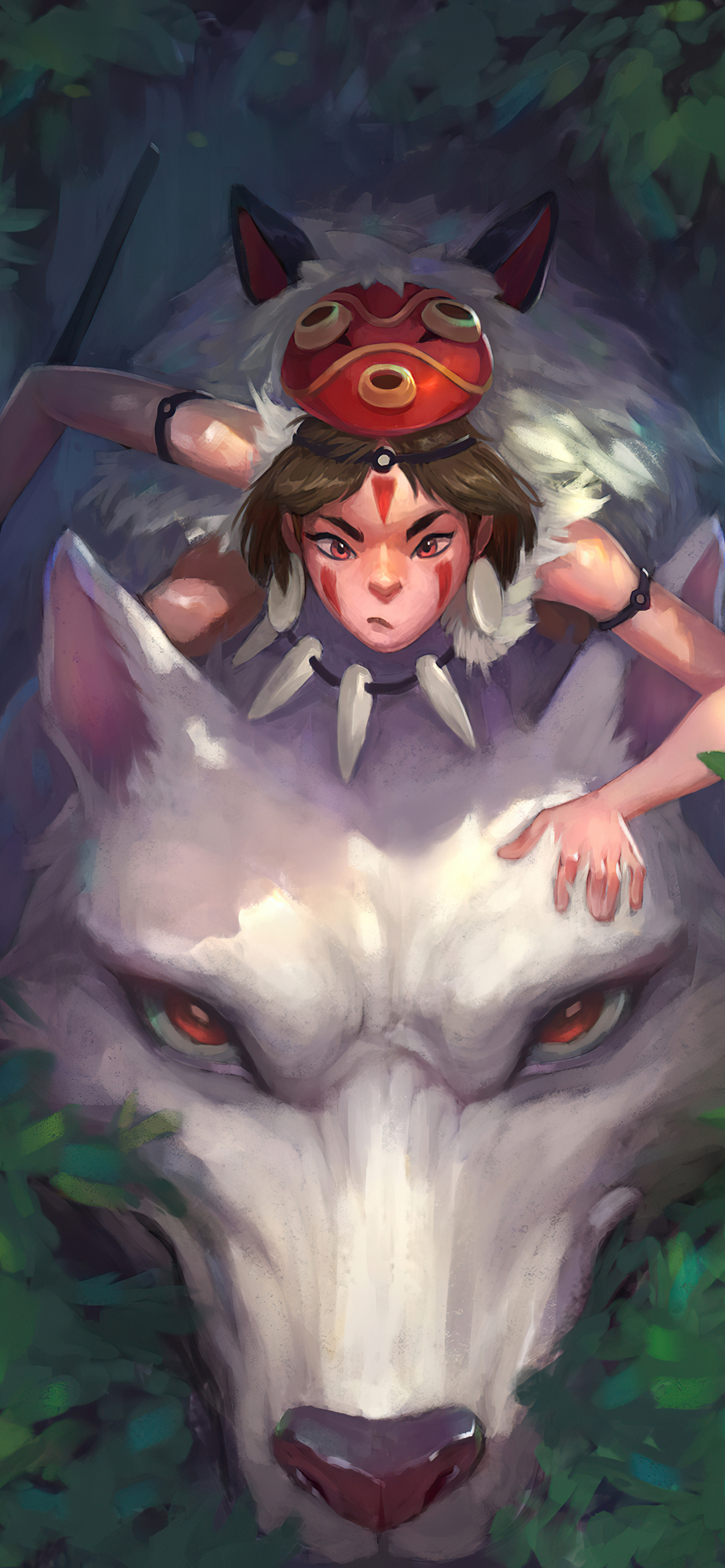1242x2688 Princess Mononoke Fanart 4k Iphone XS MAX HD 4k Wallpapers, Images, Backgrounds, Photos and Pictures