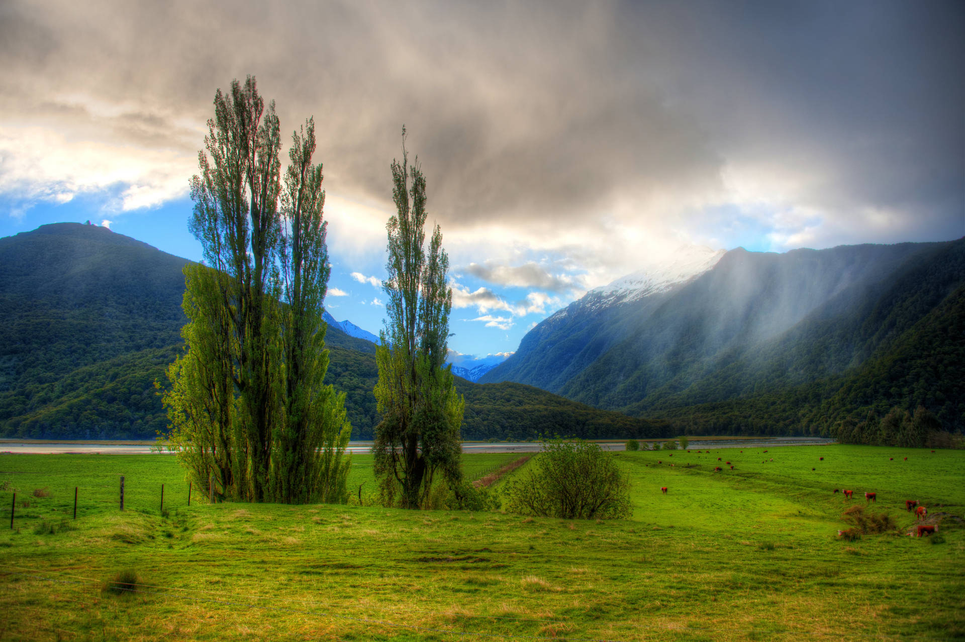 1920x1279 Download Lake Front Ranch In New Zealand Wallpaper