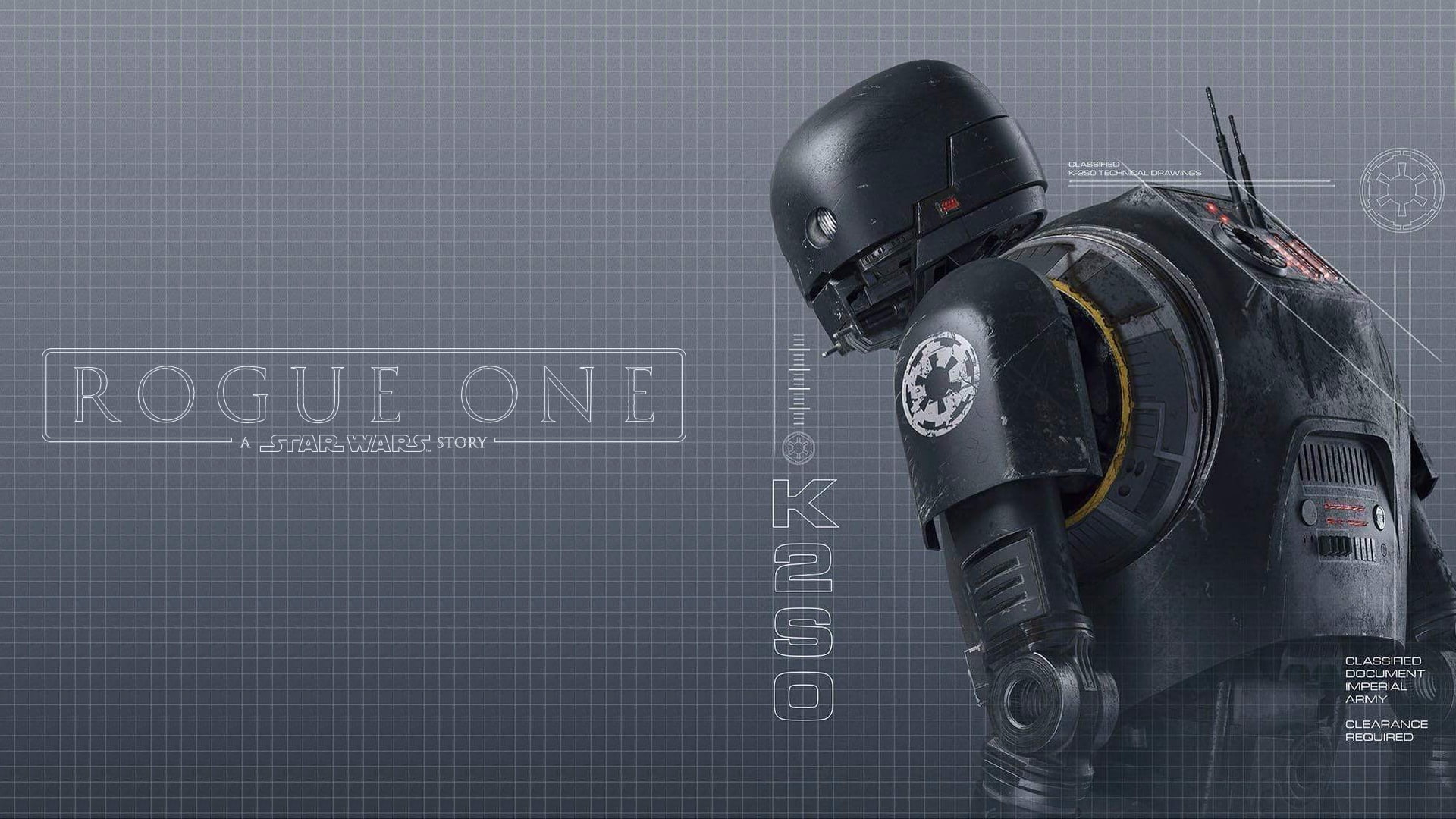 1920x1080 Star Wars Rogue One K2S0 digital wallpaper, Rogue One: A Star Wars Story, Star Wars HD wallpaper