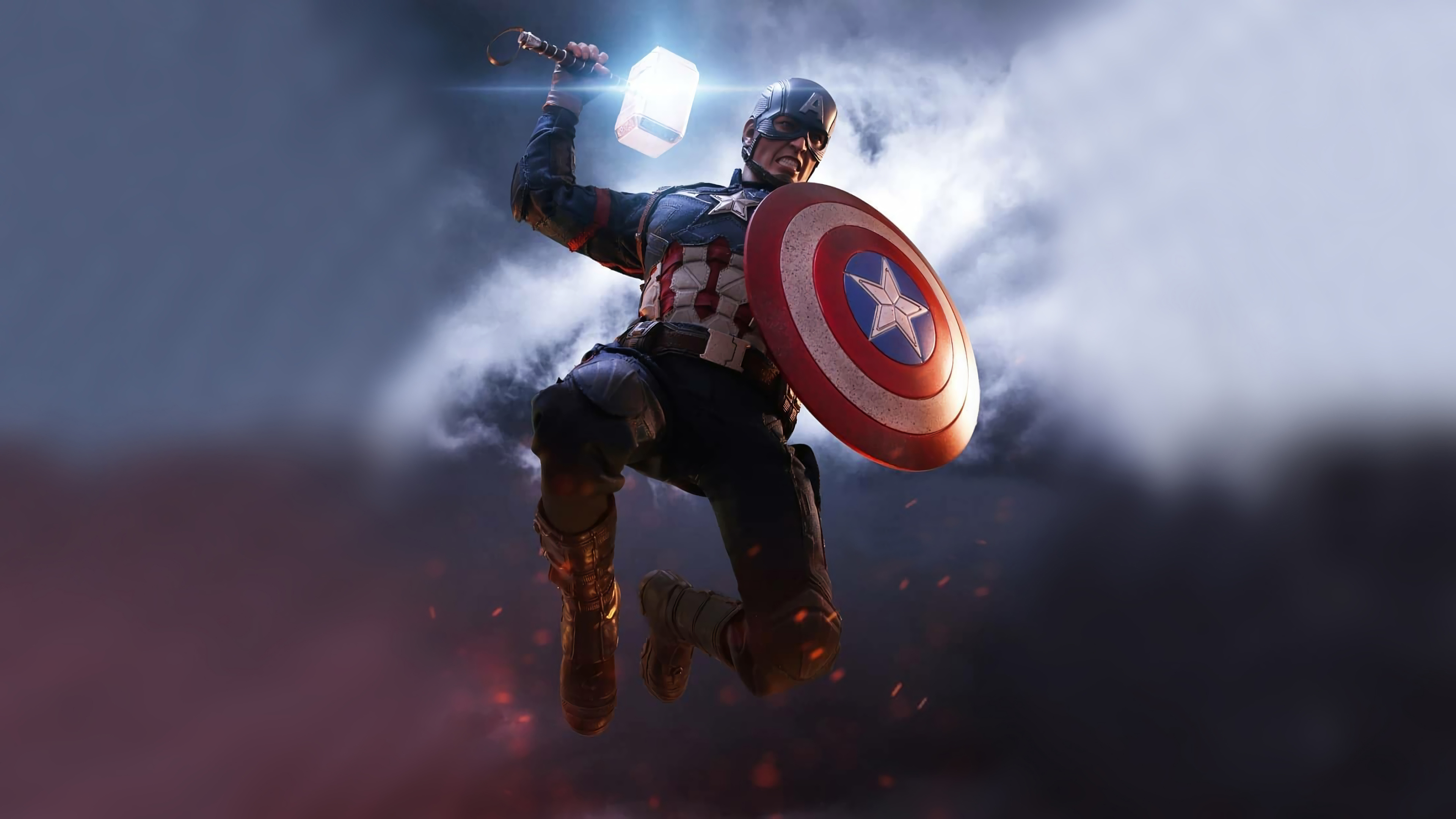 3840x2160 Captain America Shield With Hammer, HD Superheroes, 4k Wallpapers, Images, Backgrounds, Photos and Pictures