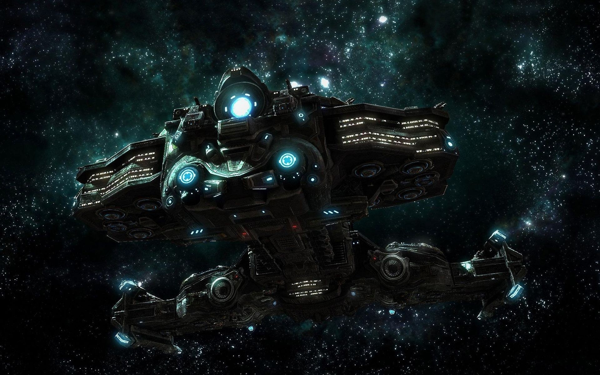 1920x1200 Starcraft pc spacescape science fiction sci-fi spaceship spaceships wallpaper | | 85457