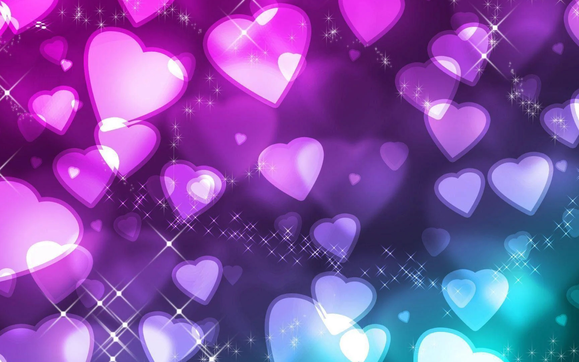 1920x1200 Pink And Purple Heart Backgrounds