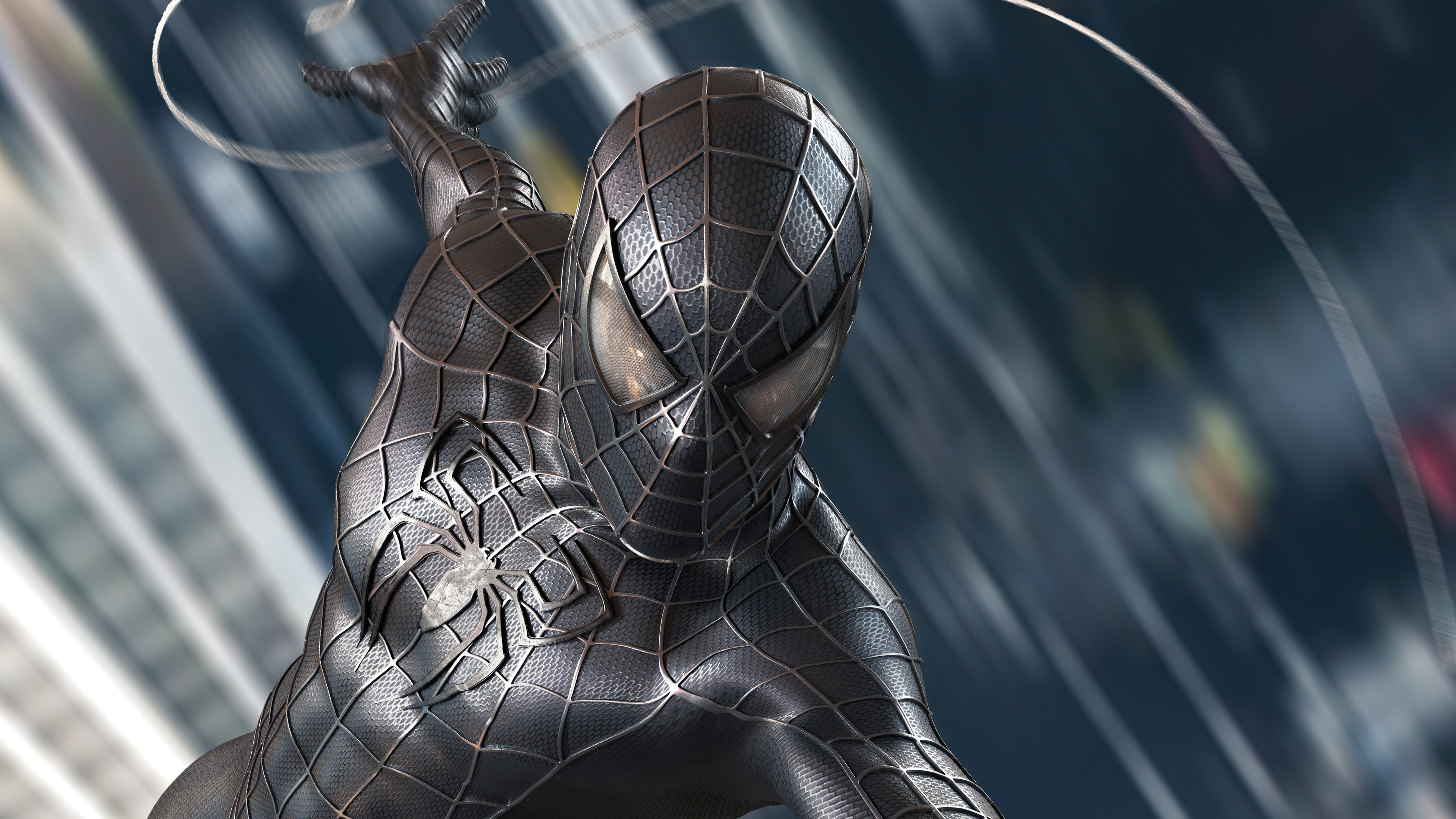 3840x2160 Spider Man Black Symbiote Suit 4k, HD Superheroes, 4k Wallpapers, Images, Backgrounds, Photos and Pictures