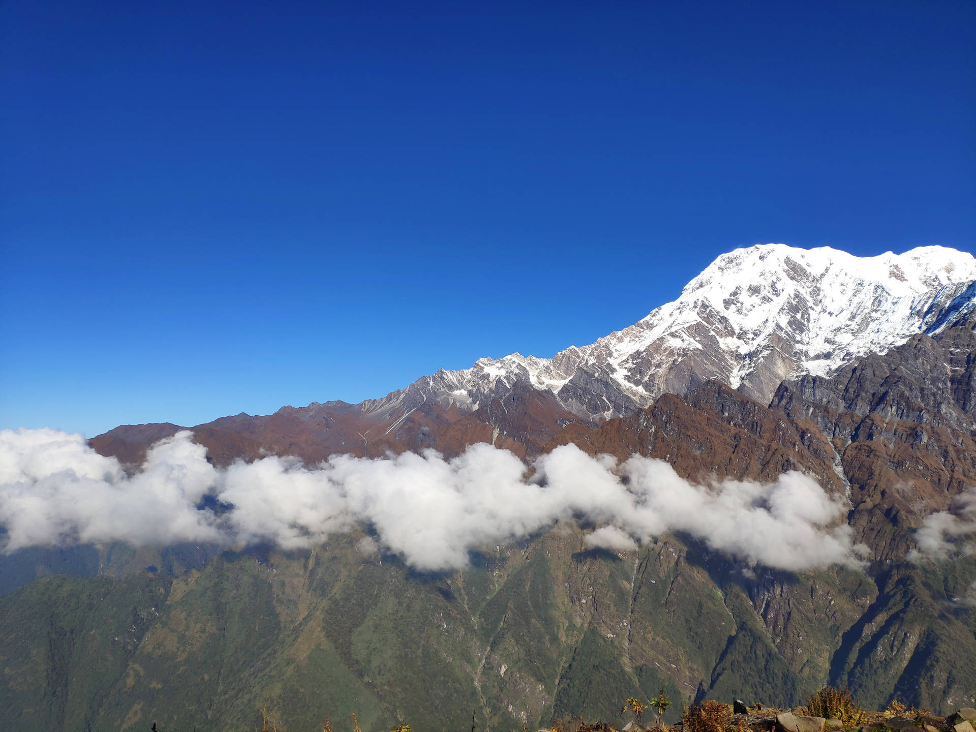 1920x1440 Download Nepal Mardi Himal Mountain Wallpaper