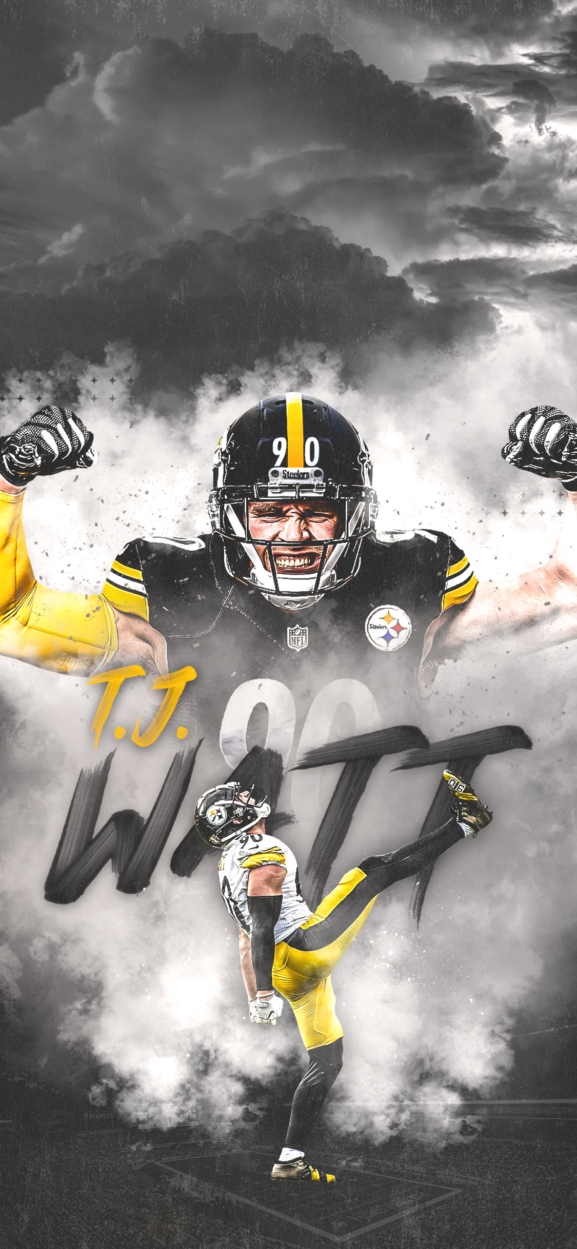 1125x2436 Pittsburgh Steelers Video Conferencing Background | Pittsburgh Steelers