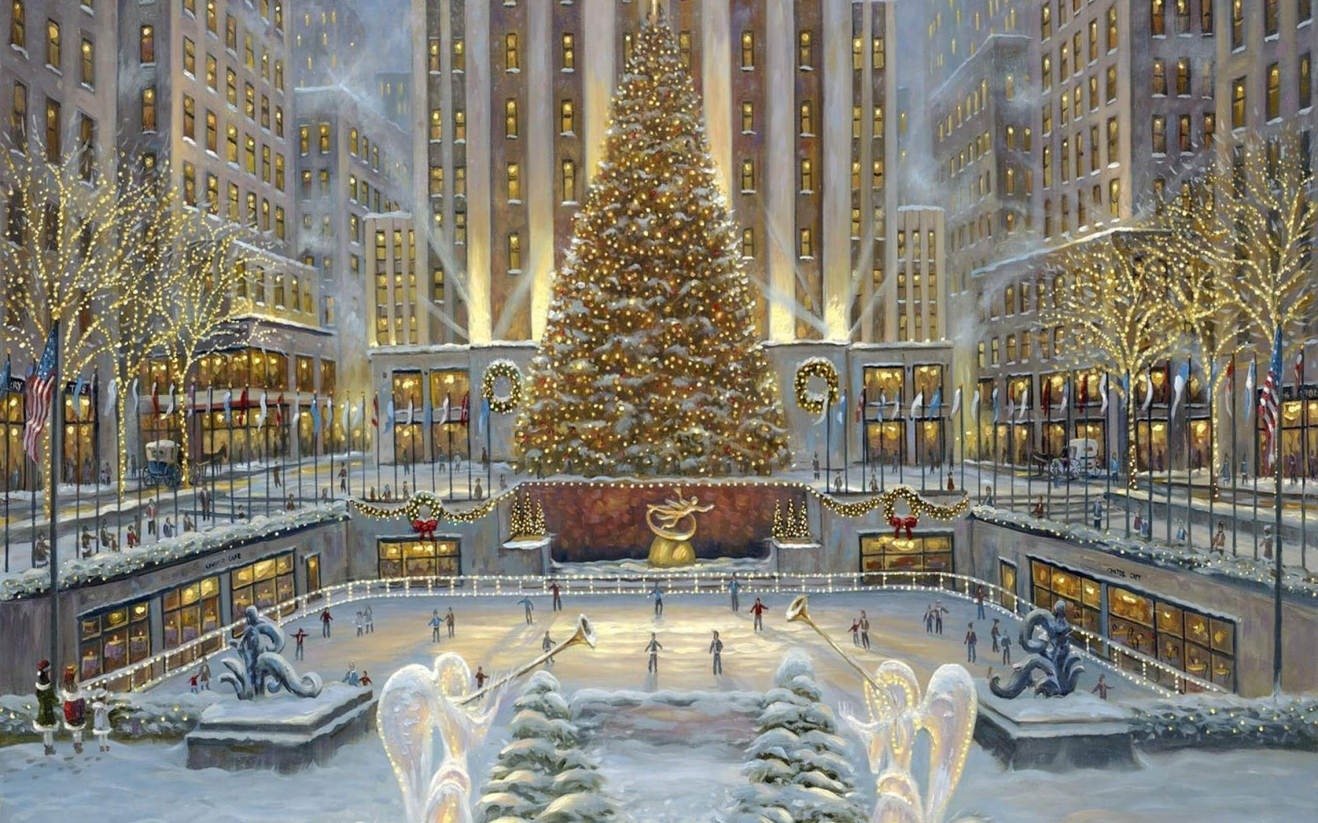 2560x1600 NYC Christmas Wallpapers