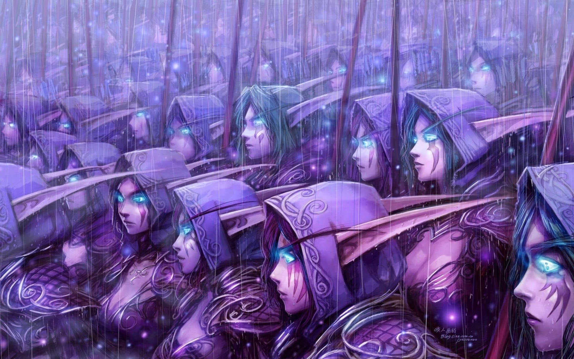1920x1200 elf army digital wallpaper #artwork fantasy art #elves World of Warcraft Night Elves #1080P #wallpaper #hdwallpaper #deskt&acirc;&#128;&brvbar; | Fantasy art, Dark wallpaper, Night elf