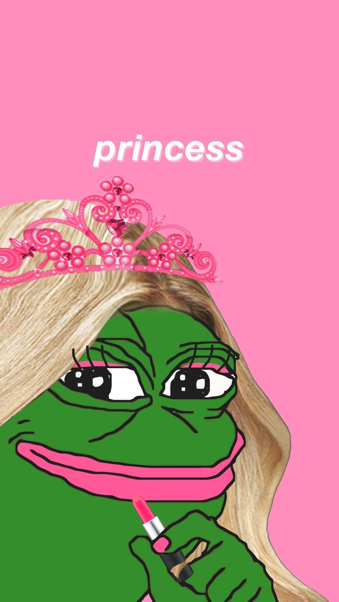 1080x1920 Download Princess Pepe The Frog Wallpaper