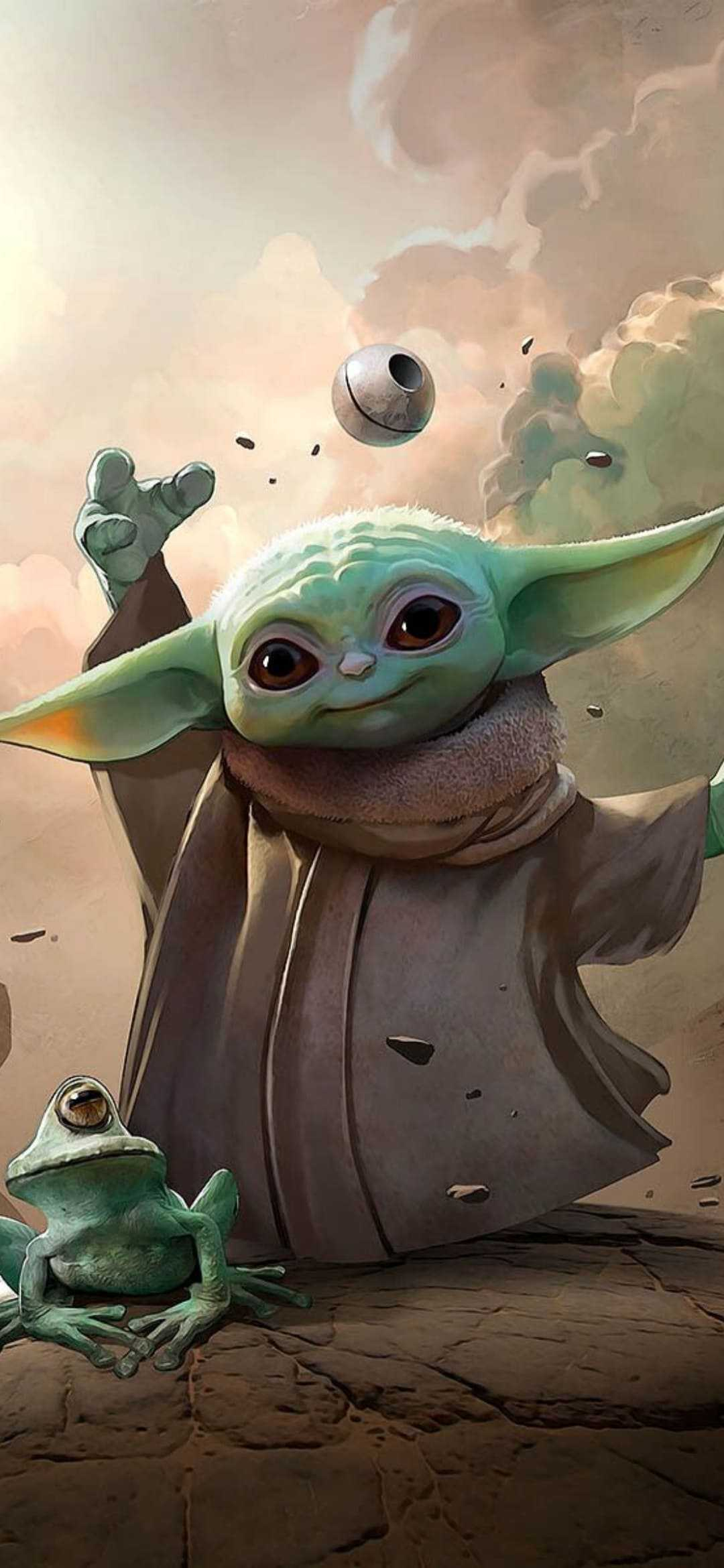 1080x2340 Baby Yoda Wallpaper