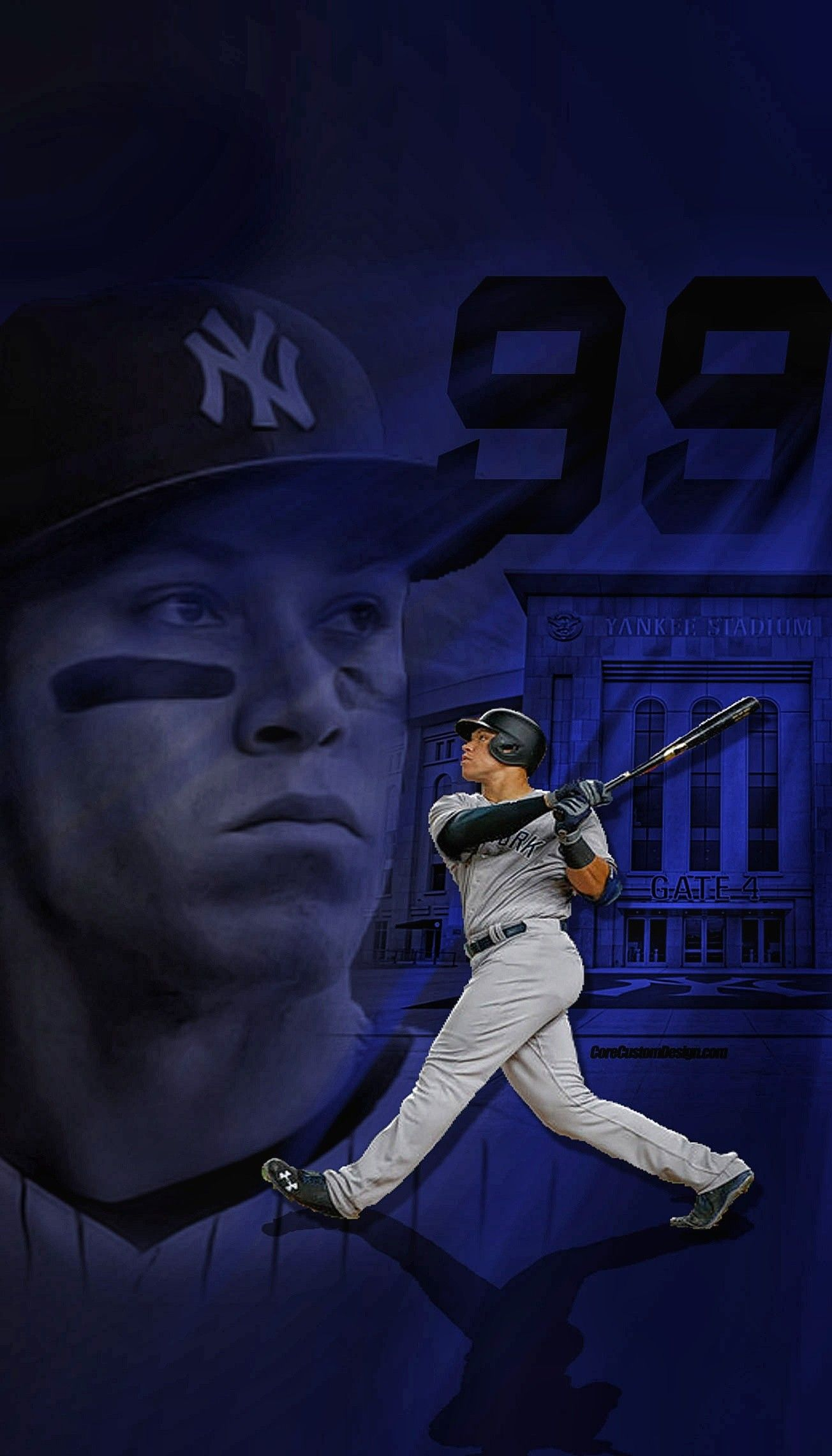 1304x2282 Aaron Judge Cellphone Wallpaper | Yankees poster, New york yankees baseball, Ny yankees