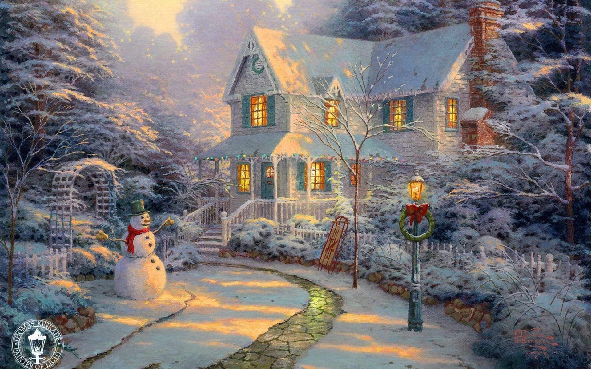 1920x1200 Christmas Cottage Wallpaper (64+ pictures
