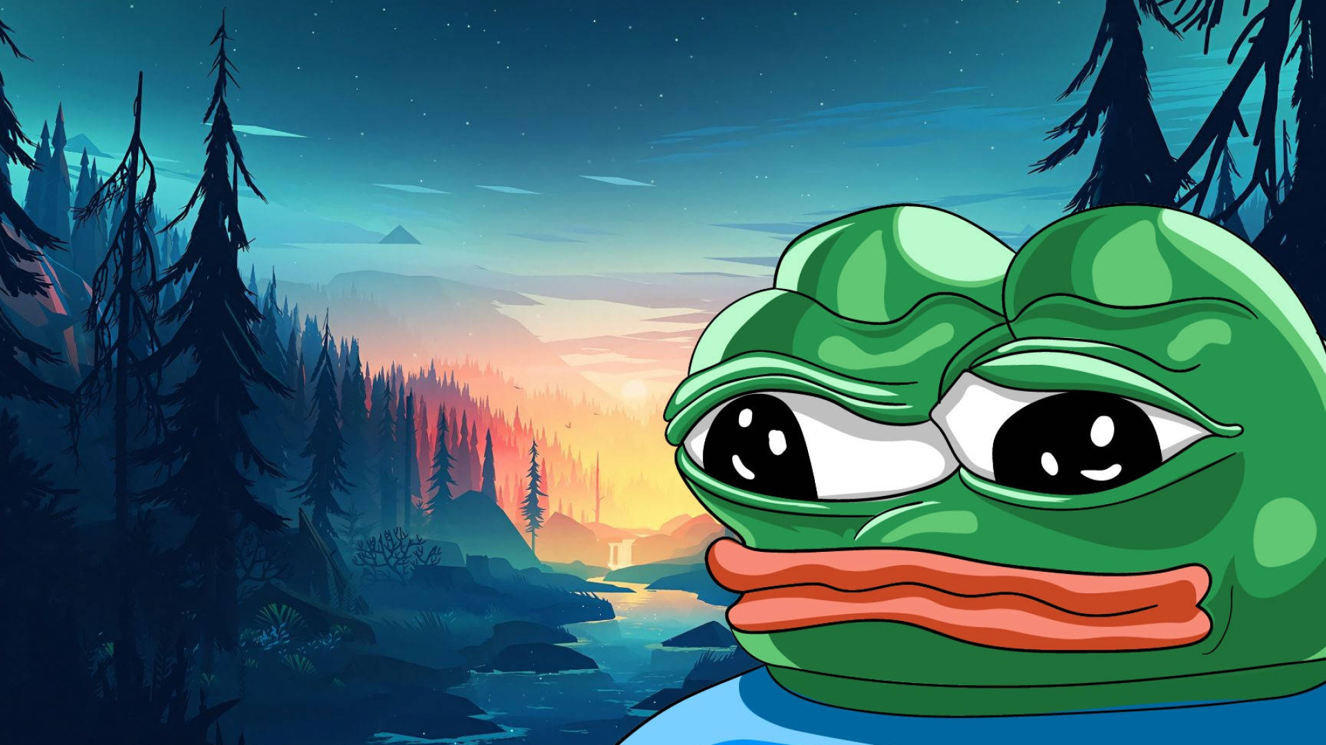 1920x1080 Download Pepe The Frog Sunset Wallpaper