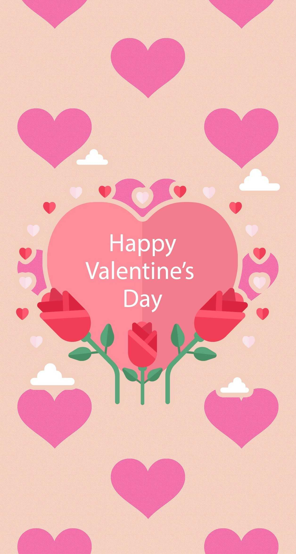 1256x2353 Cute Valentines Day Wallpaper