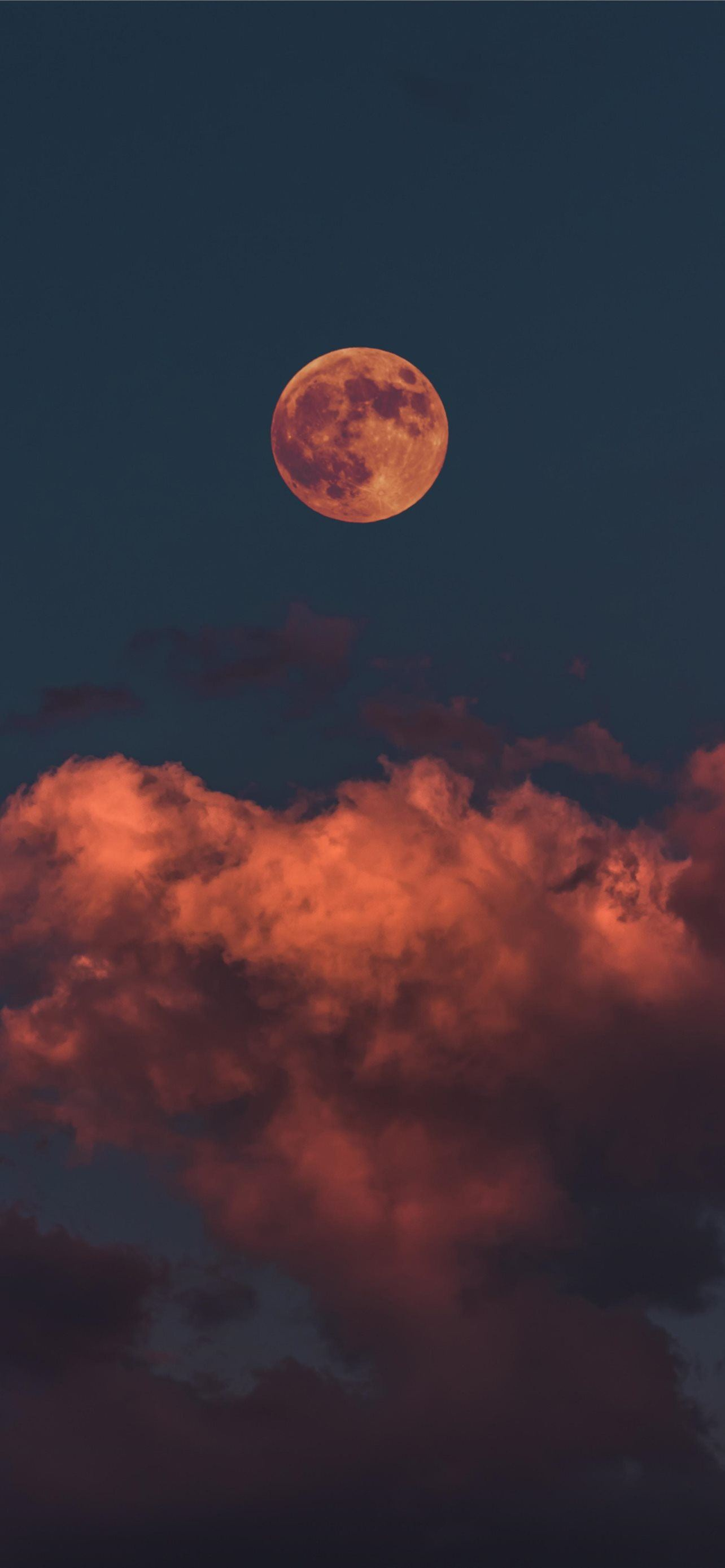 1284x2778 red moon iPhone Wallpapers Free Download