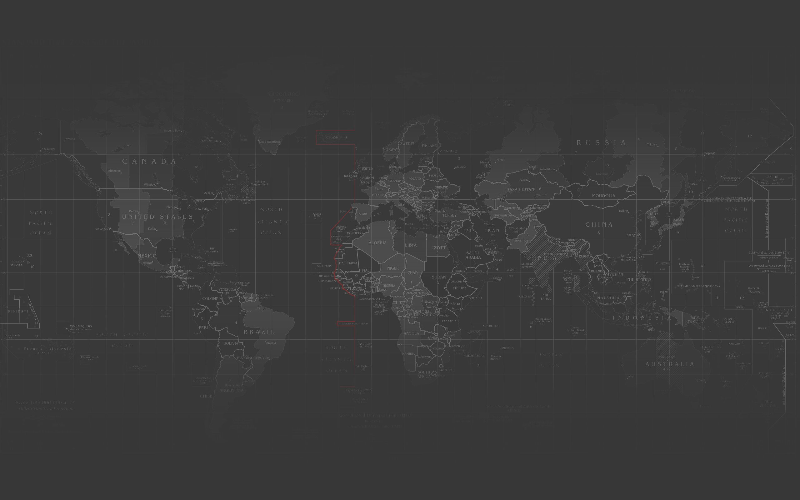 2560x1600 Map World Dark Dark Background Continents Geography Digital Grid Time Zones Abstract Wallpaper Resolution: ID:1234372