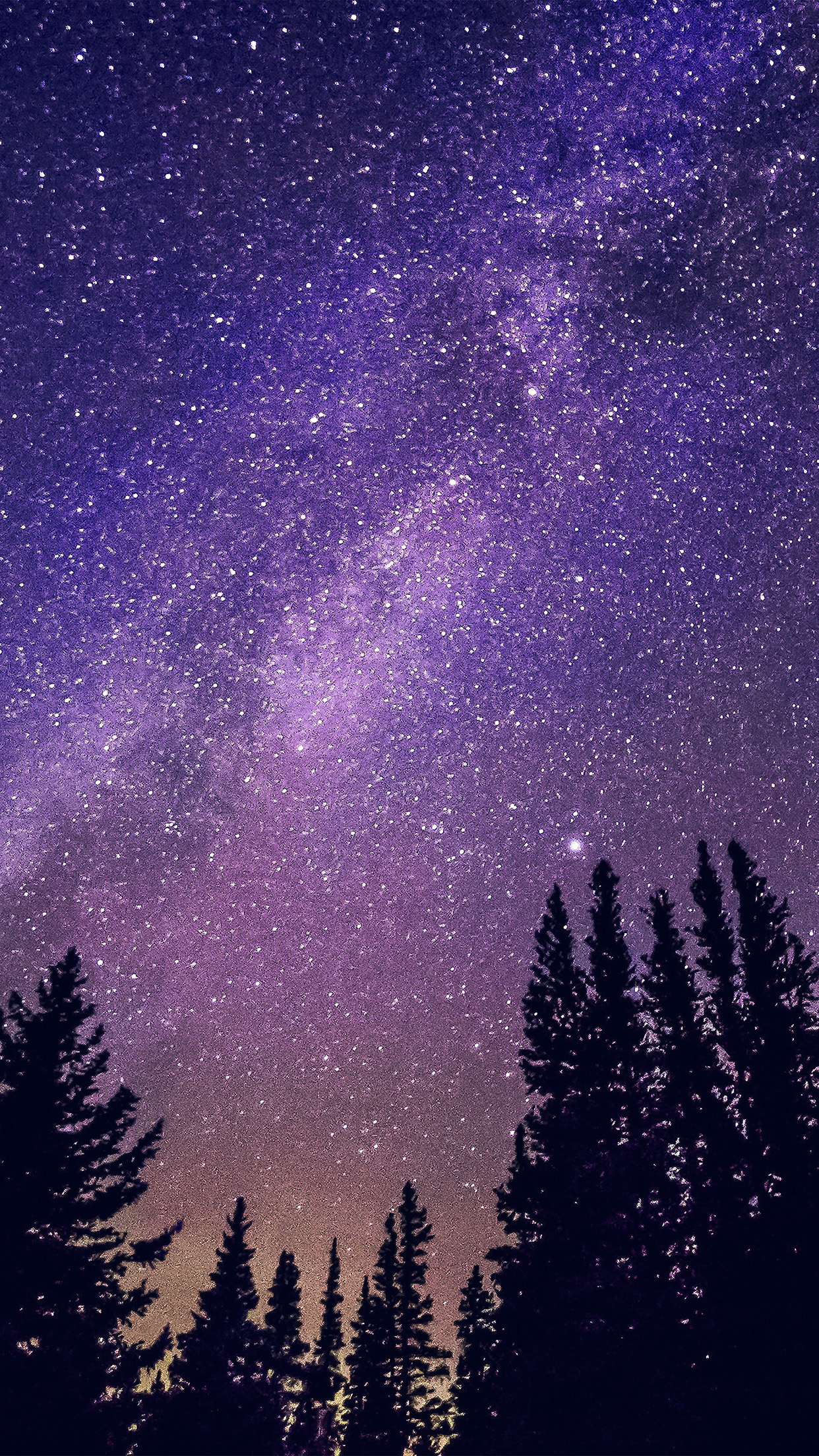 1242x2208 | iPhone11 wallpaper | nl60-nightstarry-sky-aurora-winter-blue-purple