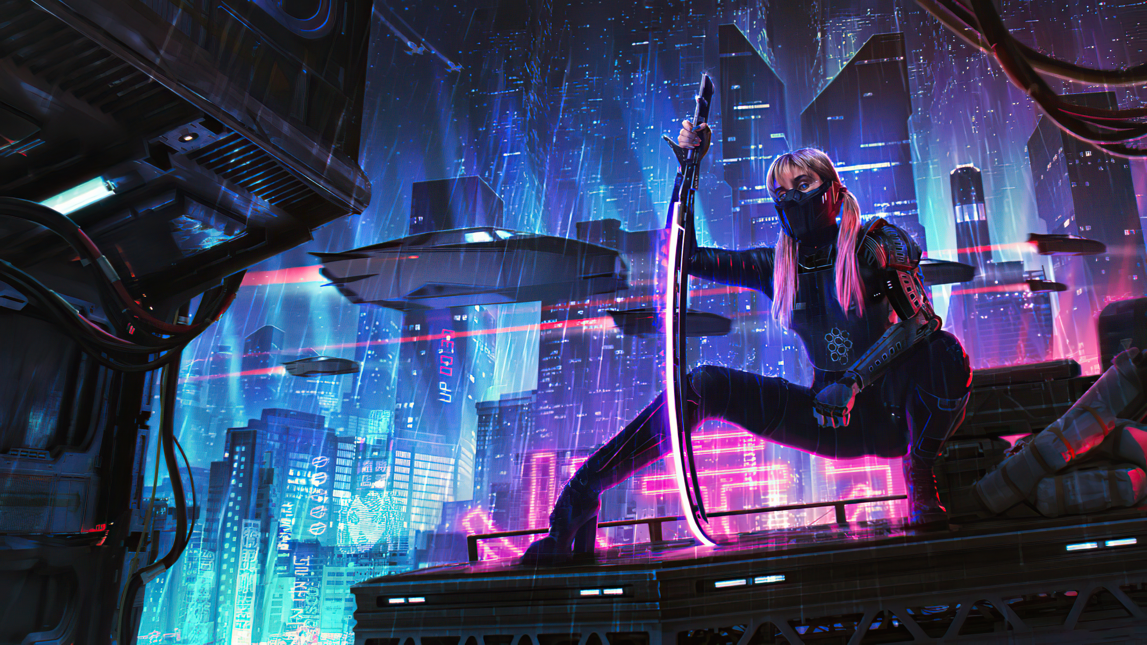 3840x2160 Neon Assassin, HD Artist, 4k Wallpapers, Images, Backgrounds, Photos and Pictures