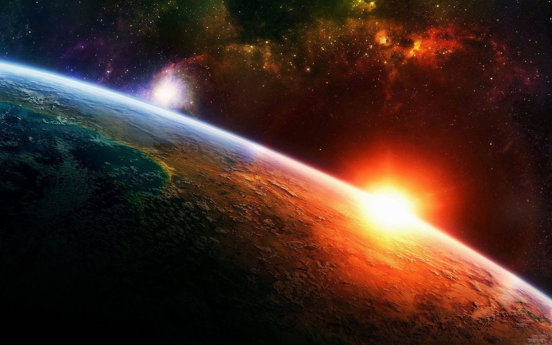 1920x1200 Download Super Sun In The Outer Space Wallpaper