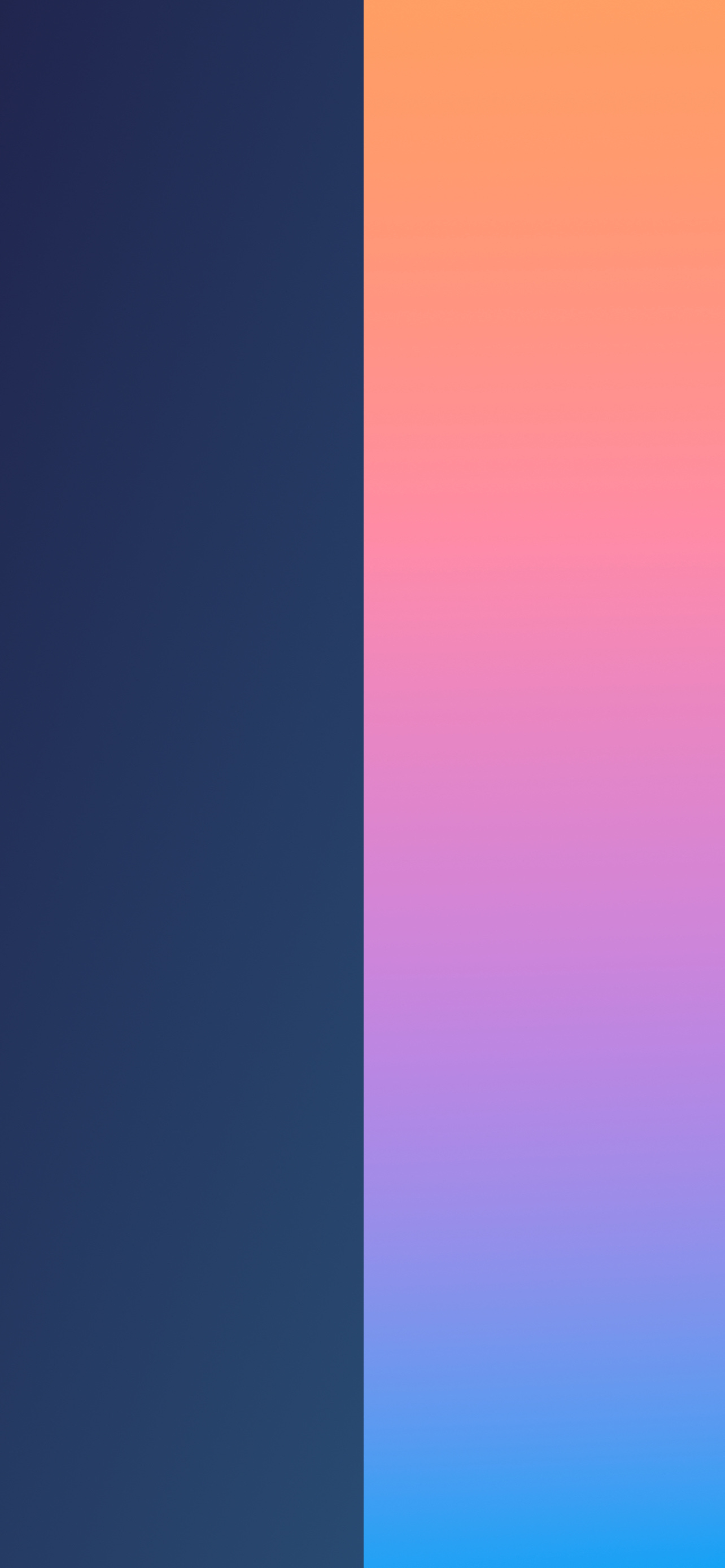 1284x2778 Duo iPhone wallpapers with split colors