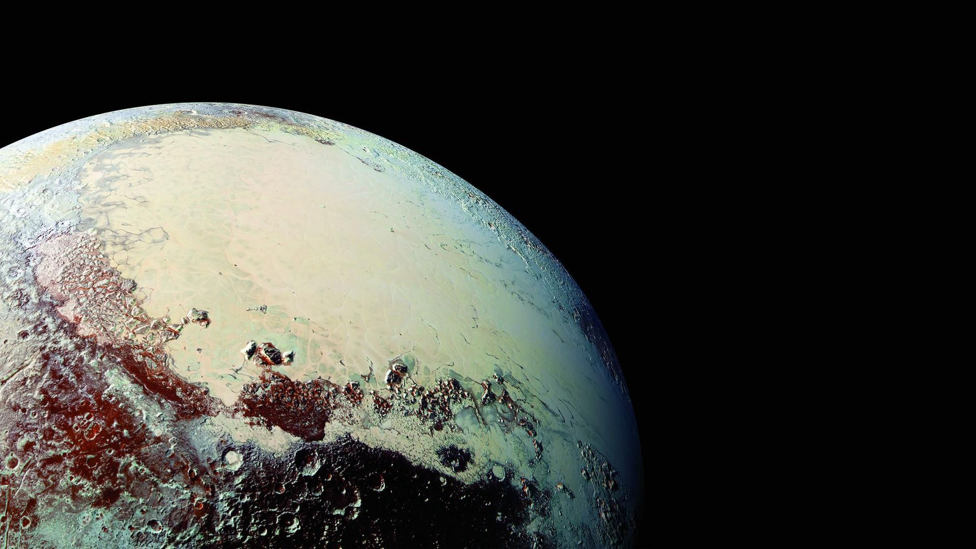 1920x1080 Here's the recently released image of Pluto from 80 000km in desktop background form [1920 x 1080] &acirc;&#128;&cent; /r/wallpapers | New horizons pluto, Dwarf planet, Plut