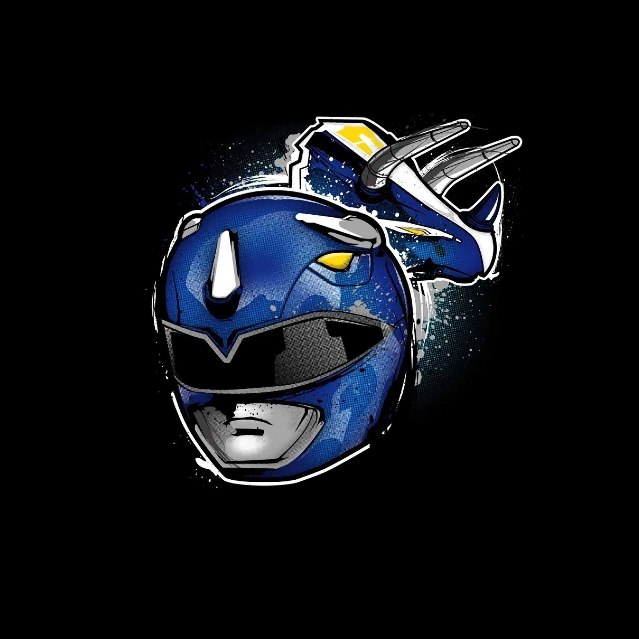2048x2048 Blue Power ranger Tap to see more animated Power rangers wallpapers! @mobile9 | Power rangers, Ranger, Ipad mini wallpaper