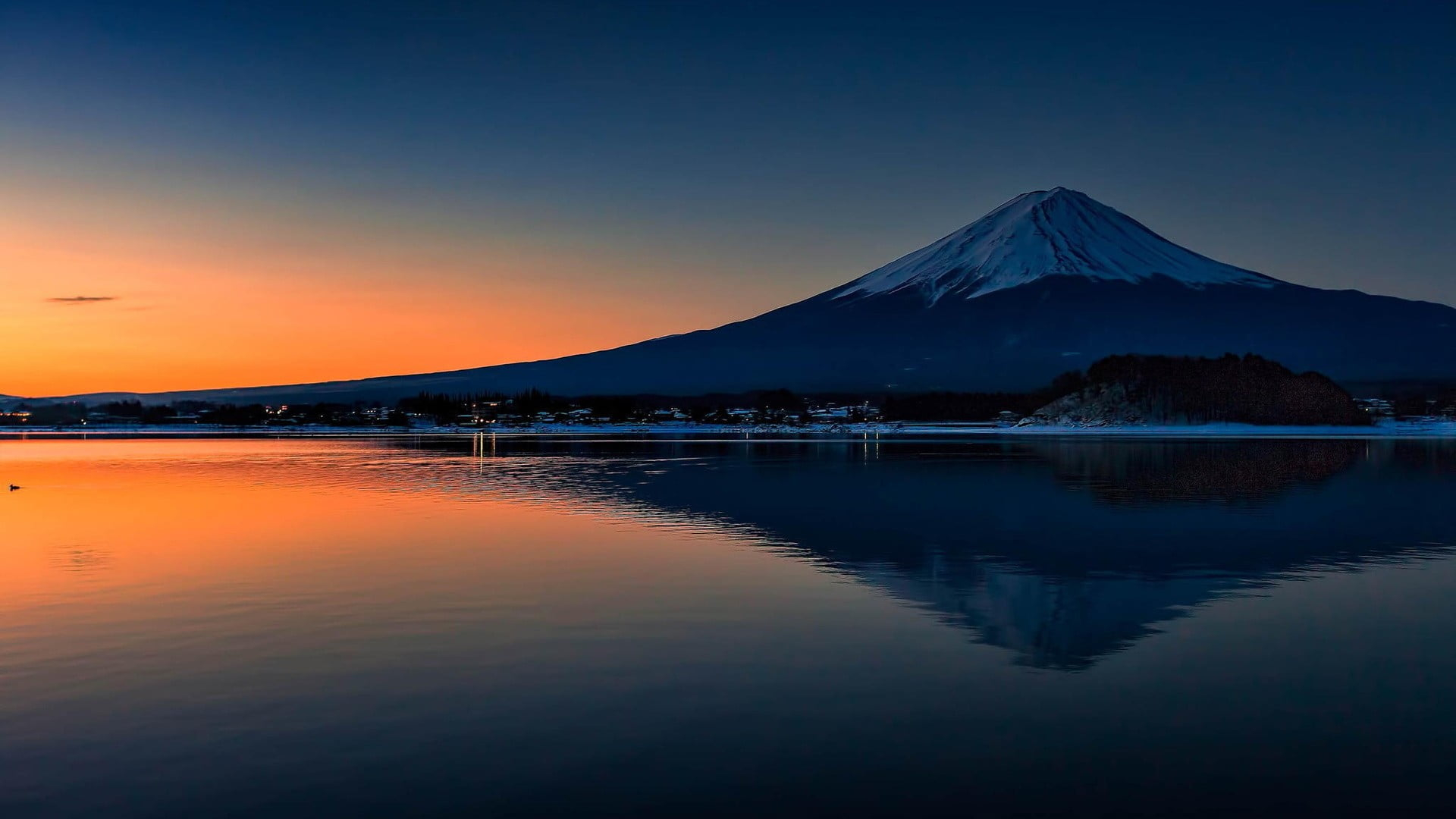 1920x1080 Mt. Fuji, Japan, Mount Fuji, trees, nature HD wallpaper