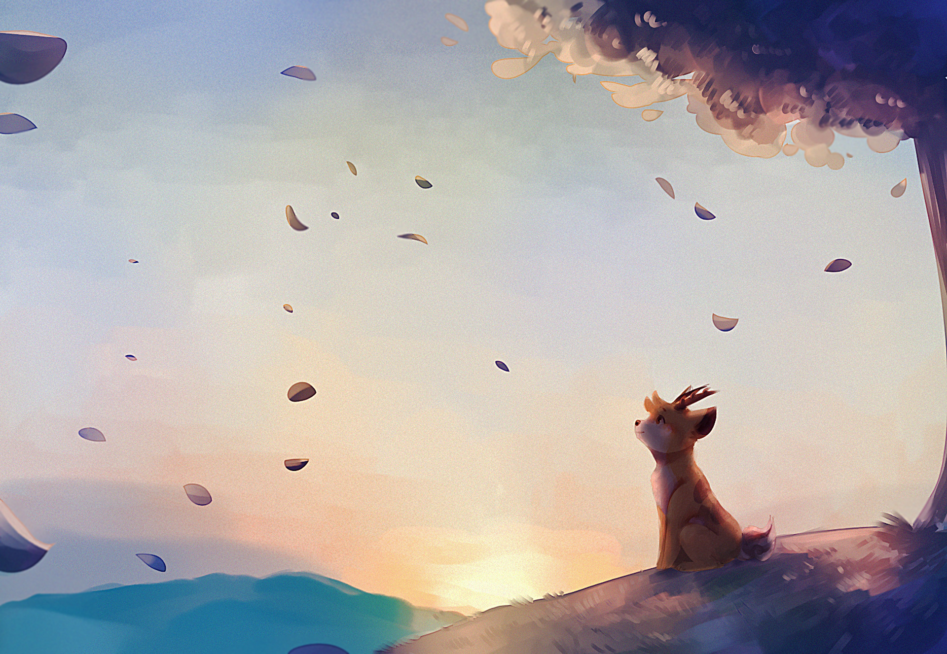 1920x1327 Puppy Wind Flowing Relaxing Peace, HD Artist, 4k Wallpapers, Images, Backgrounds, Photos and Pictures