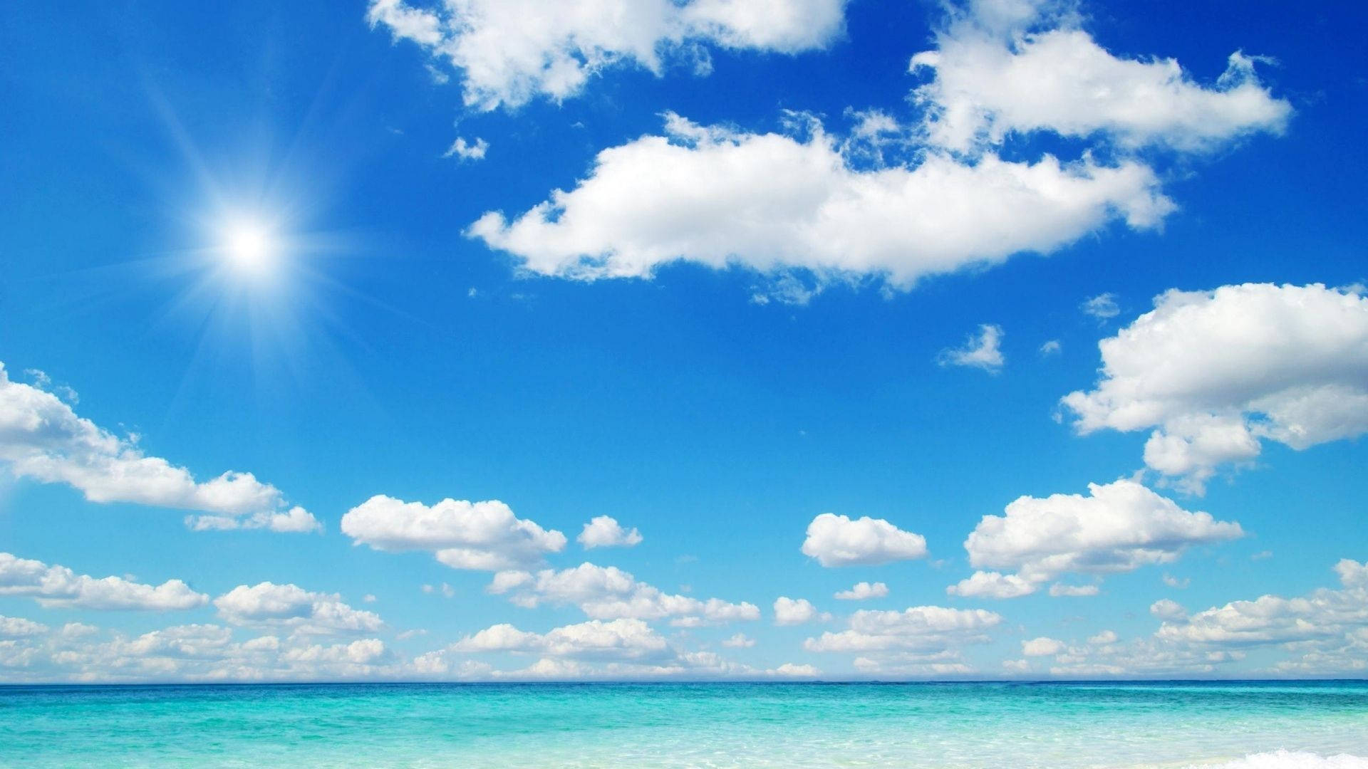 1920x1080 Download Sunny Sky View Wallpaper
