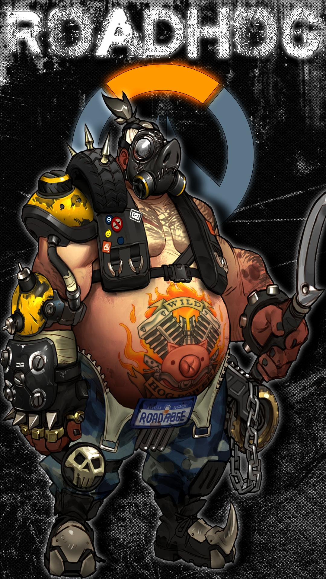 1080x1920 Made a Roadhog wallpaper for my phone and wanted to share it incase anyone else likes him as much as I do : r/Overwatch