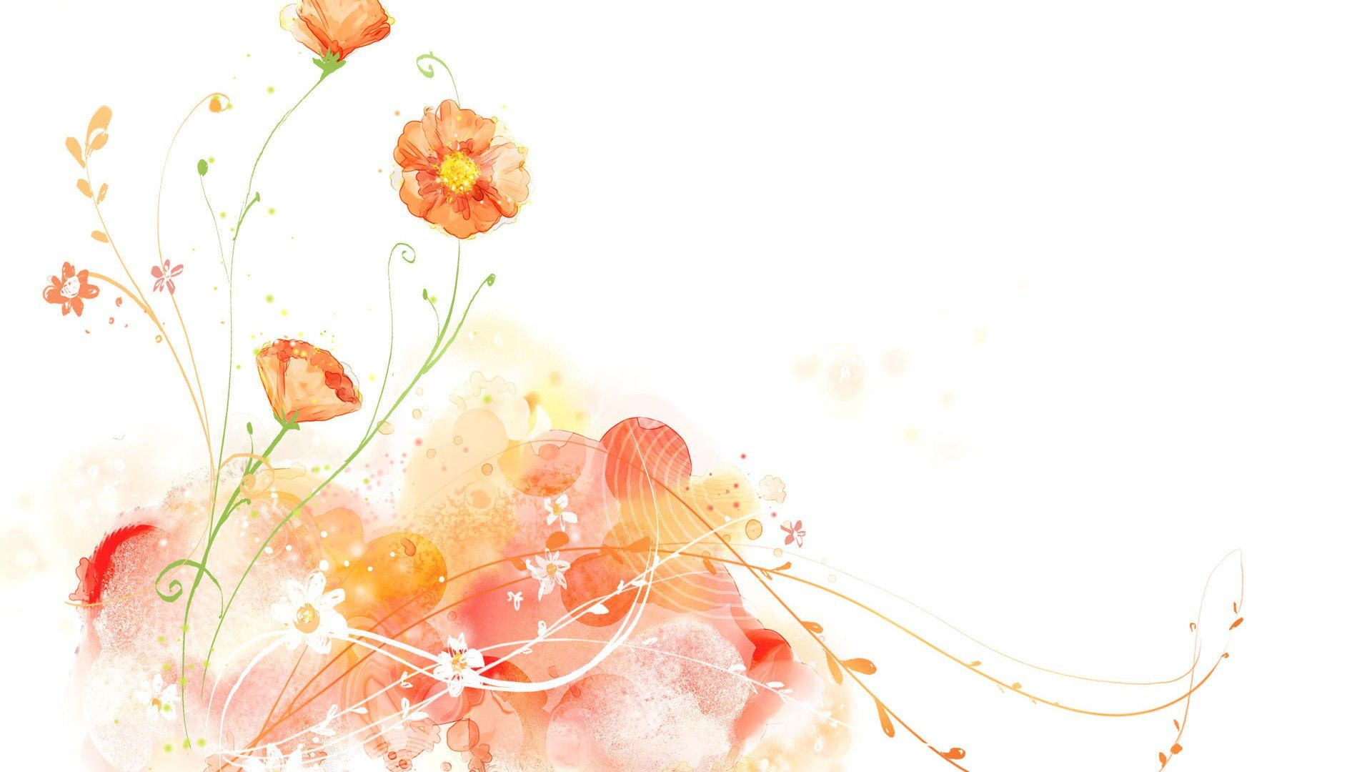 1920x1080 38+] Watercolor Flowers Wallpaper on | Watercolor flowers, Flower wallpaper, Watercolor floral wallpaper
