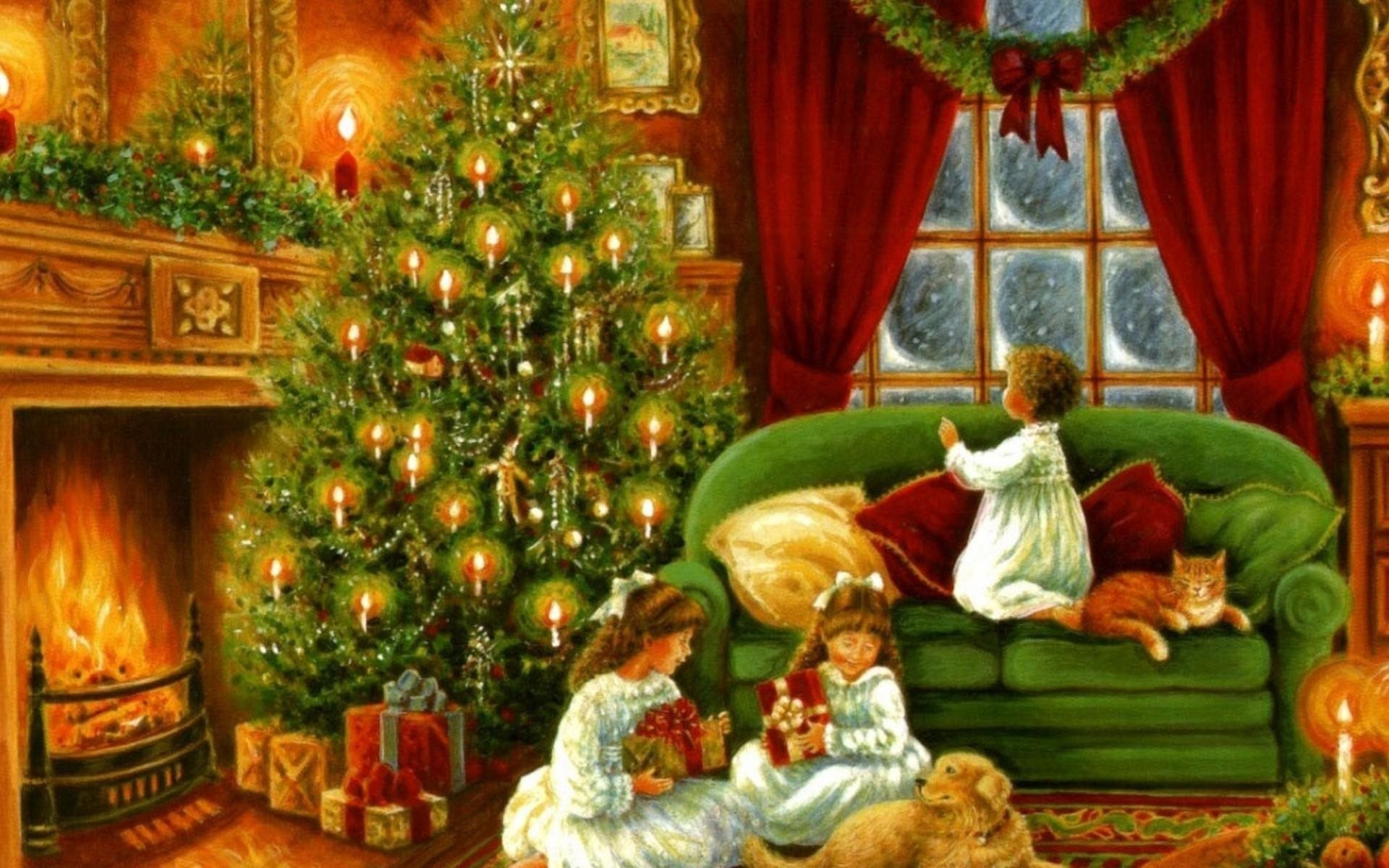 1920x1200 Old-Fashioned Christmas