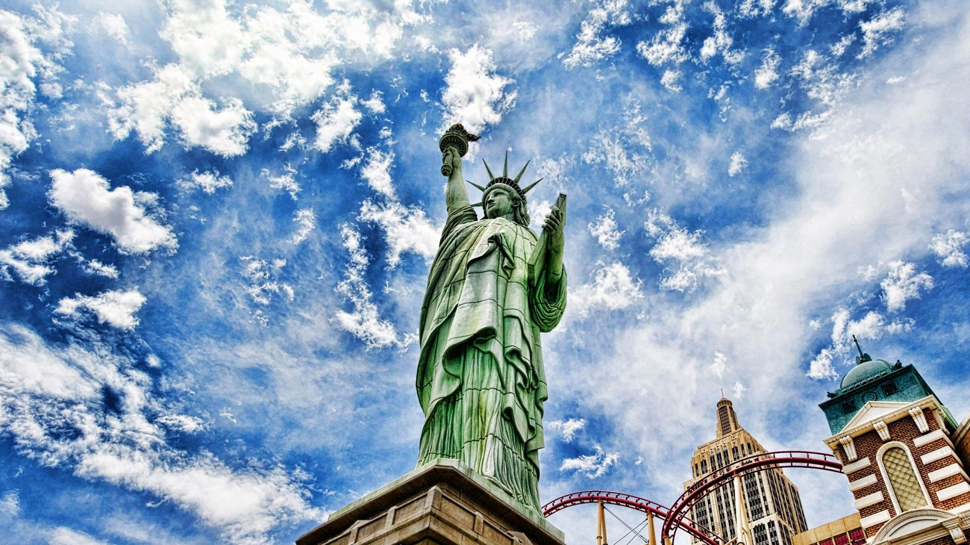 1920x1080 Pin by Arun Rajali on vizoos | Liberty wallpaper, Statue of liberty, New york statue