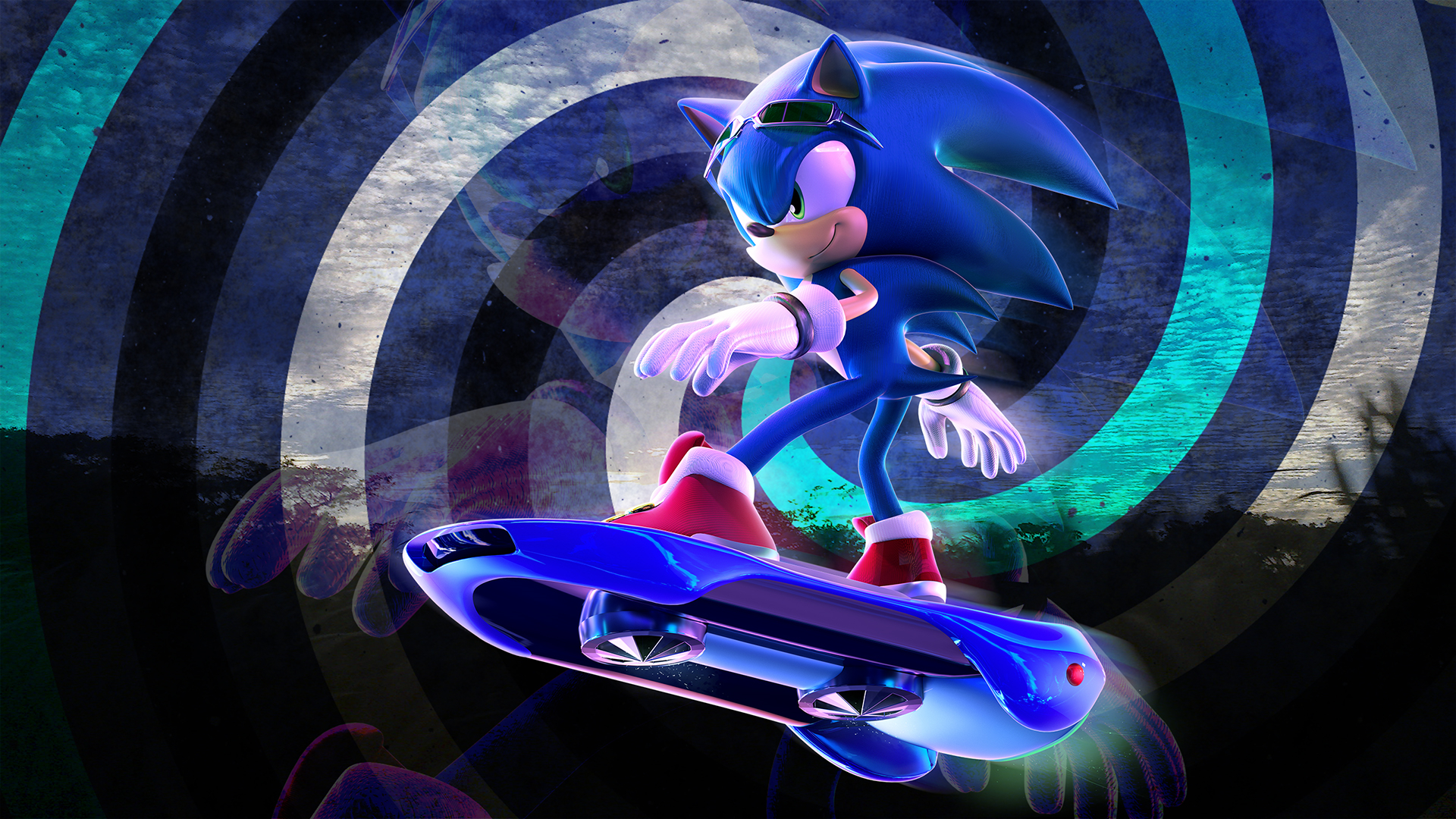 1920x1080 Sonic the Hedgehog from Sonic Riders by Light-Rock by Light-Rock
